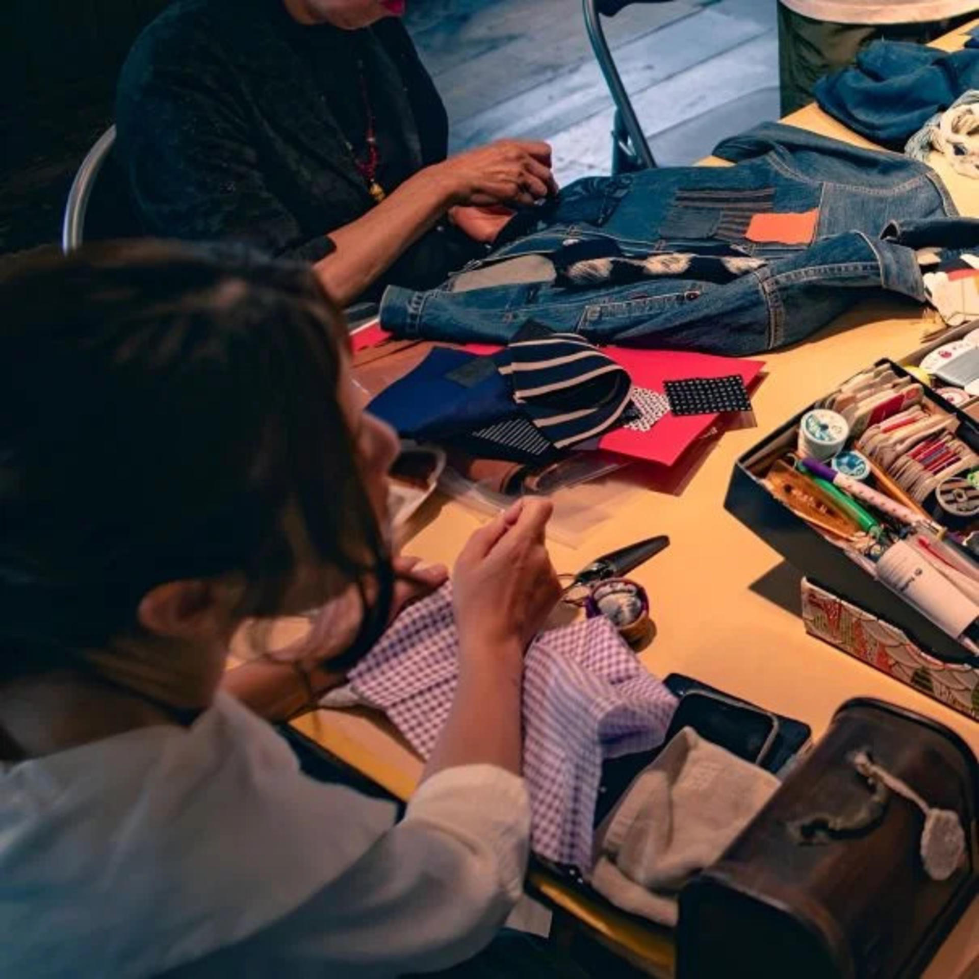 Japanese Stitching Sashiko Workshop Experience in Osaka - Thumbnail 6