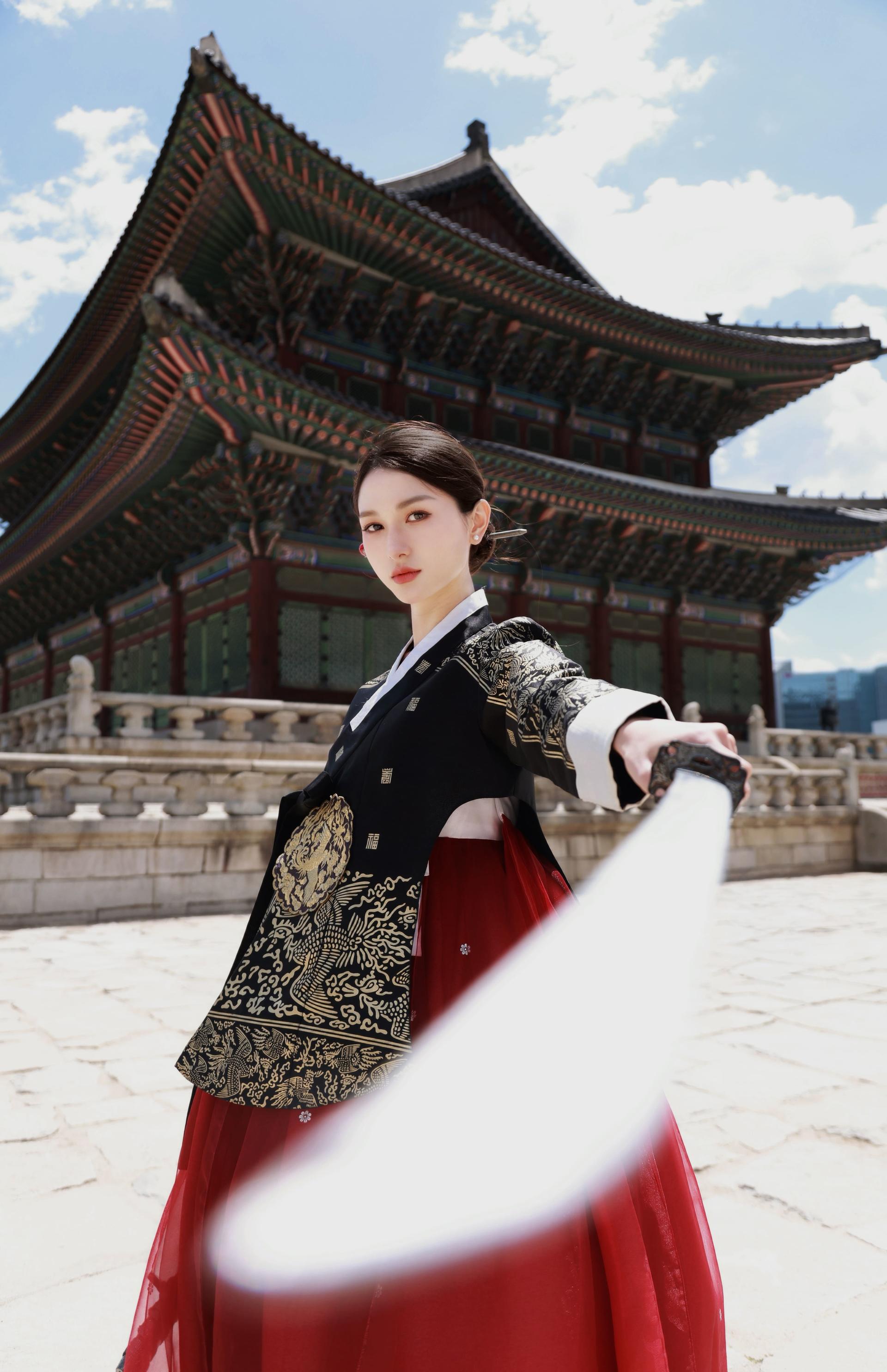 Hanbok Rental with Hairstyling & Accessories at Hanbokgirls - Image 1