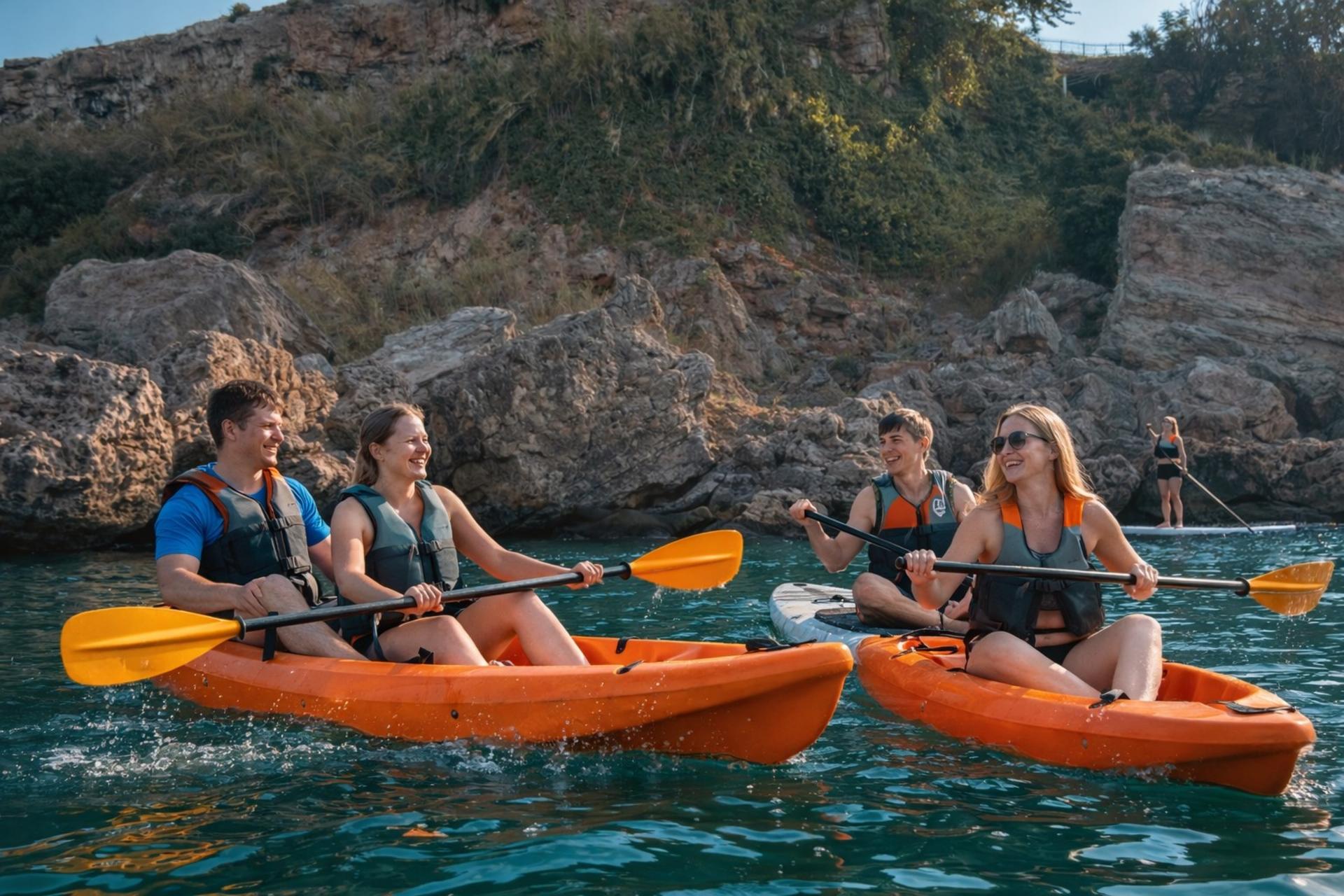 Antalya Lara: Sunrise SUP and Kayak Tour with Instructor - Thumbnail 13