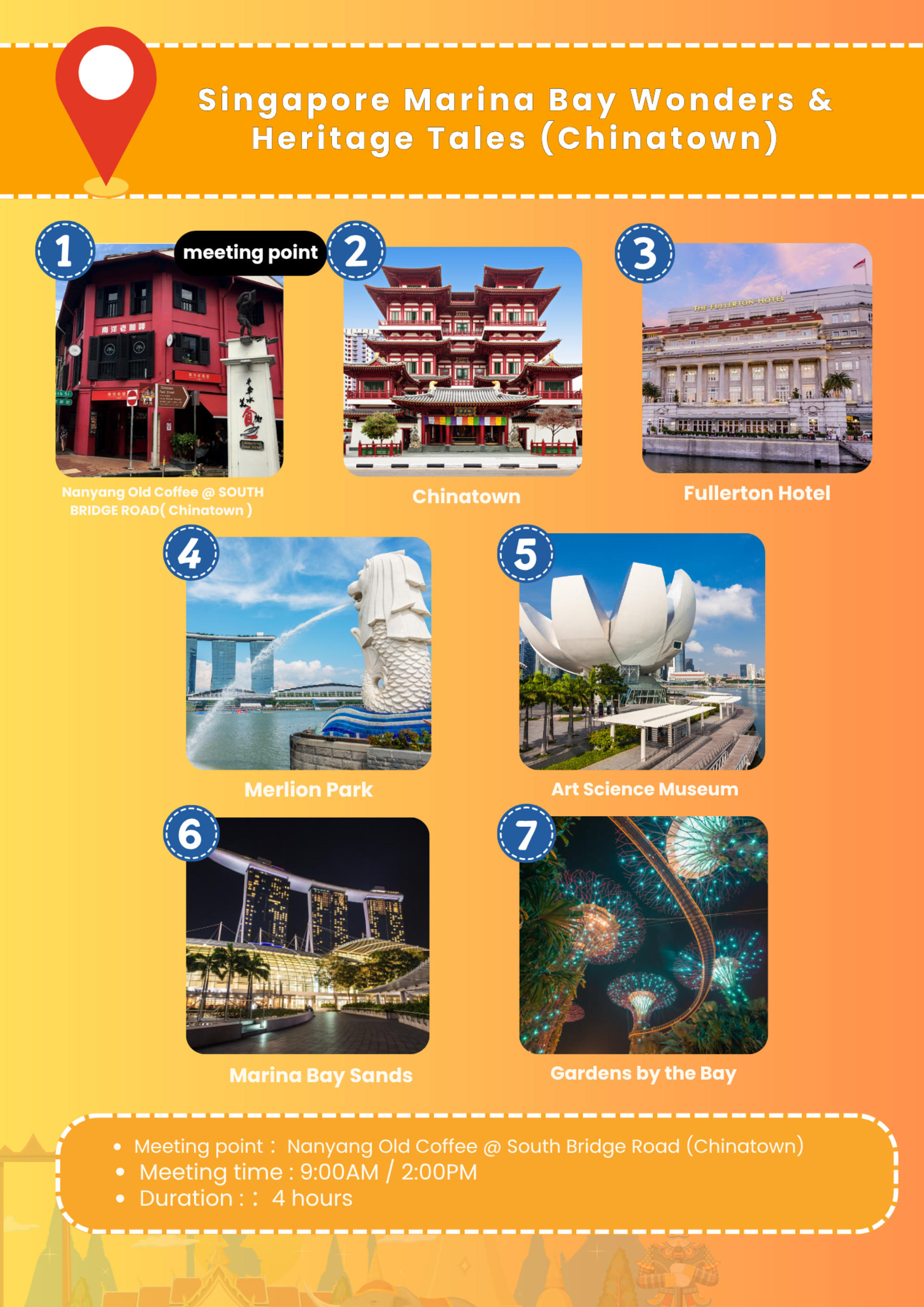 Singapore Marina Bay Wonders & Heritage Tales(Chinatown) - Thumbnail 2