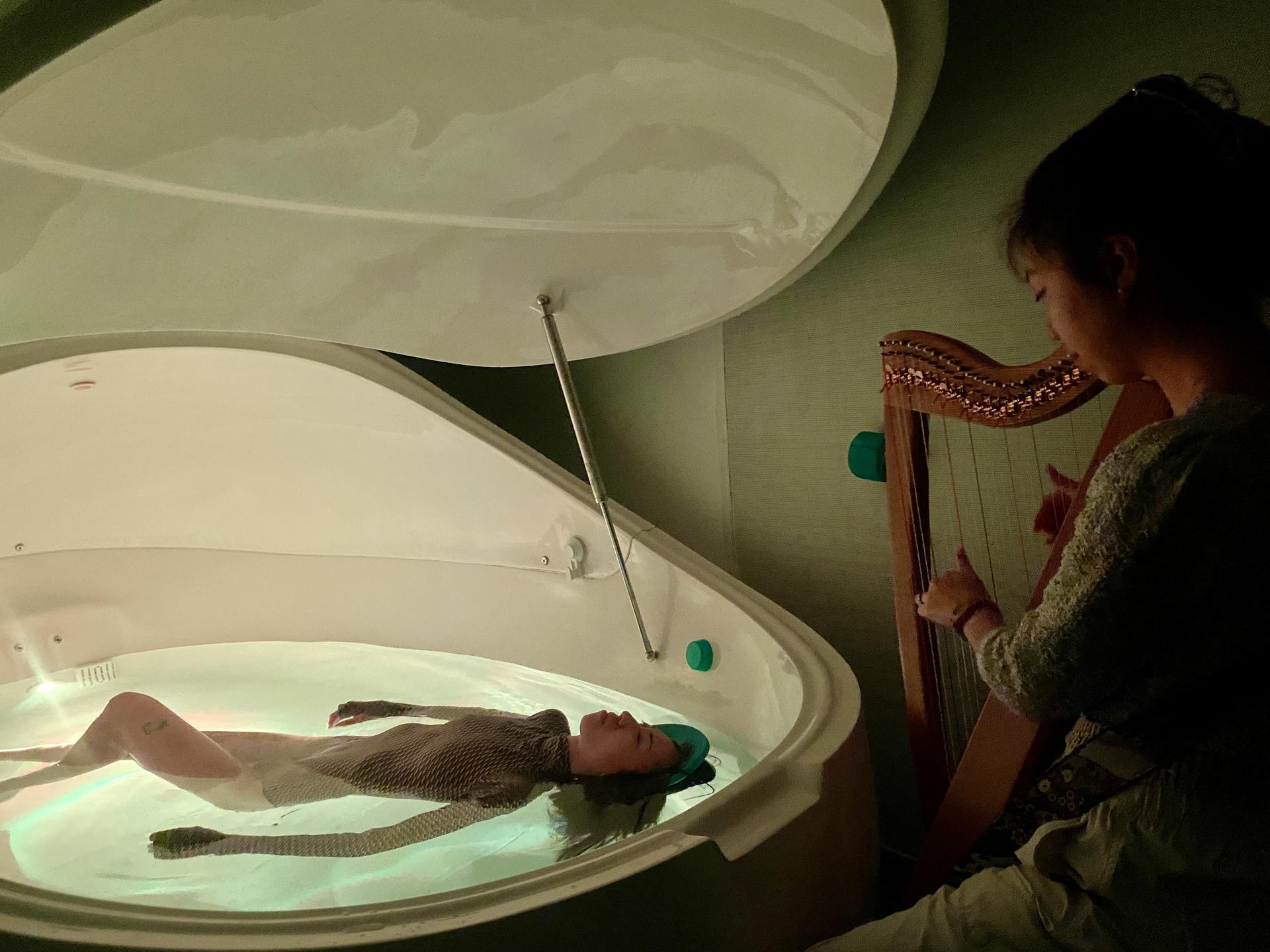 Floatside Harp Therapy: Private Live Harp & Water Healing Experience - Image 1