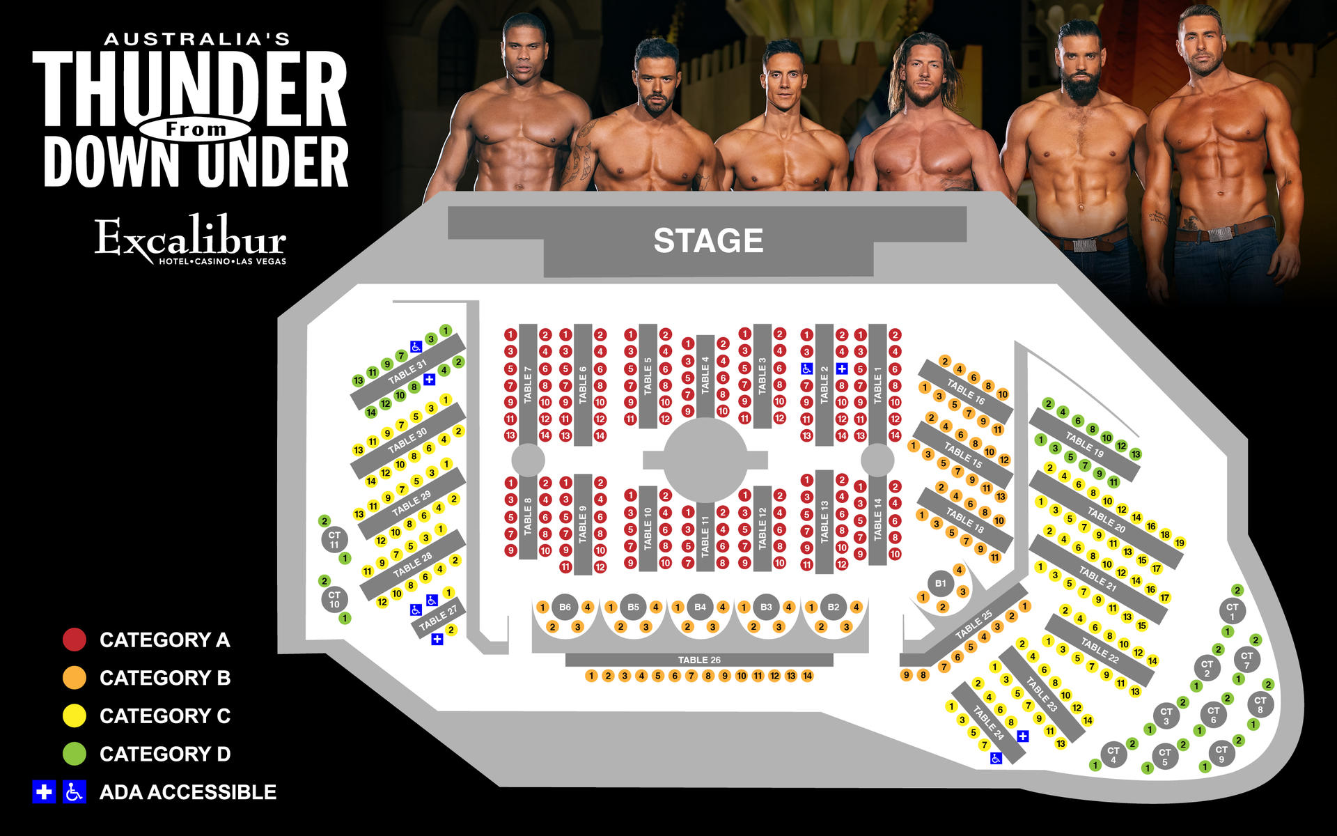 Australia's Thunder From Down Under Ticket in Las Vegas - Thumbnail 2
