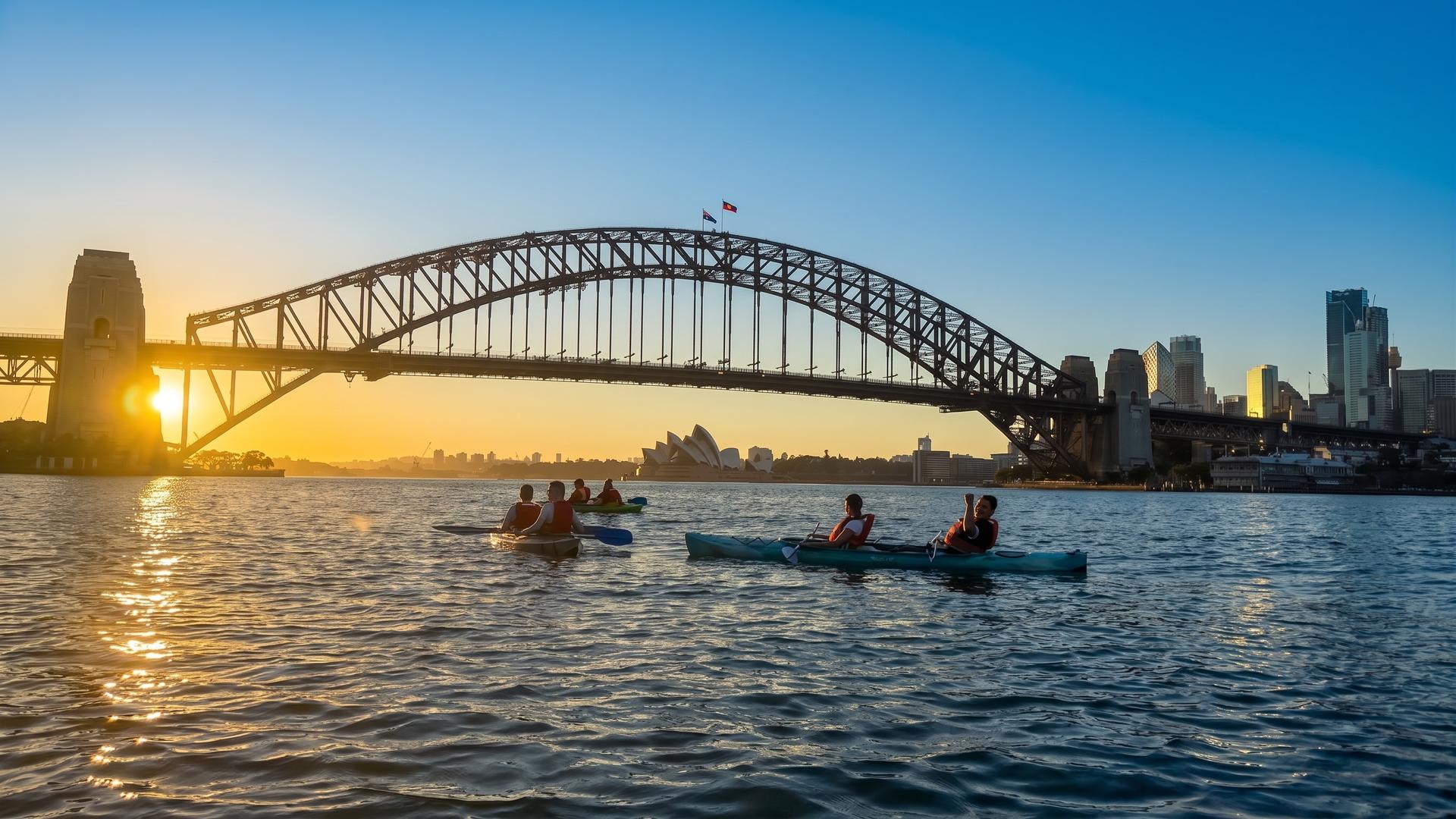 Sydney Sunrise Small-Group Kayak Tour: Harbour Bridge, Opera House - Thumbnail 4