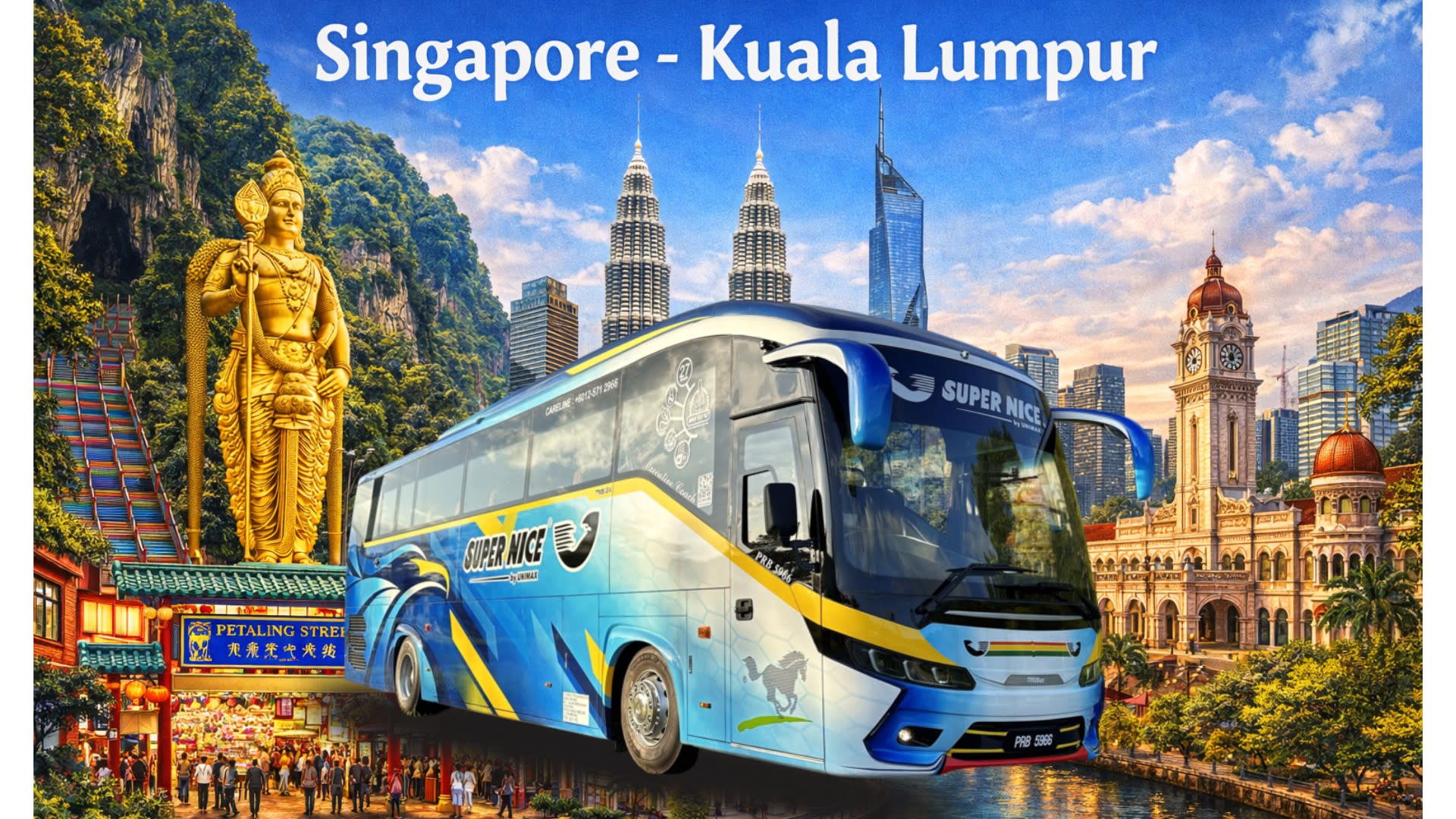 Singapore - Kuala Lumpur & Klang Bus by Super Nice Express - Image 1