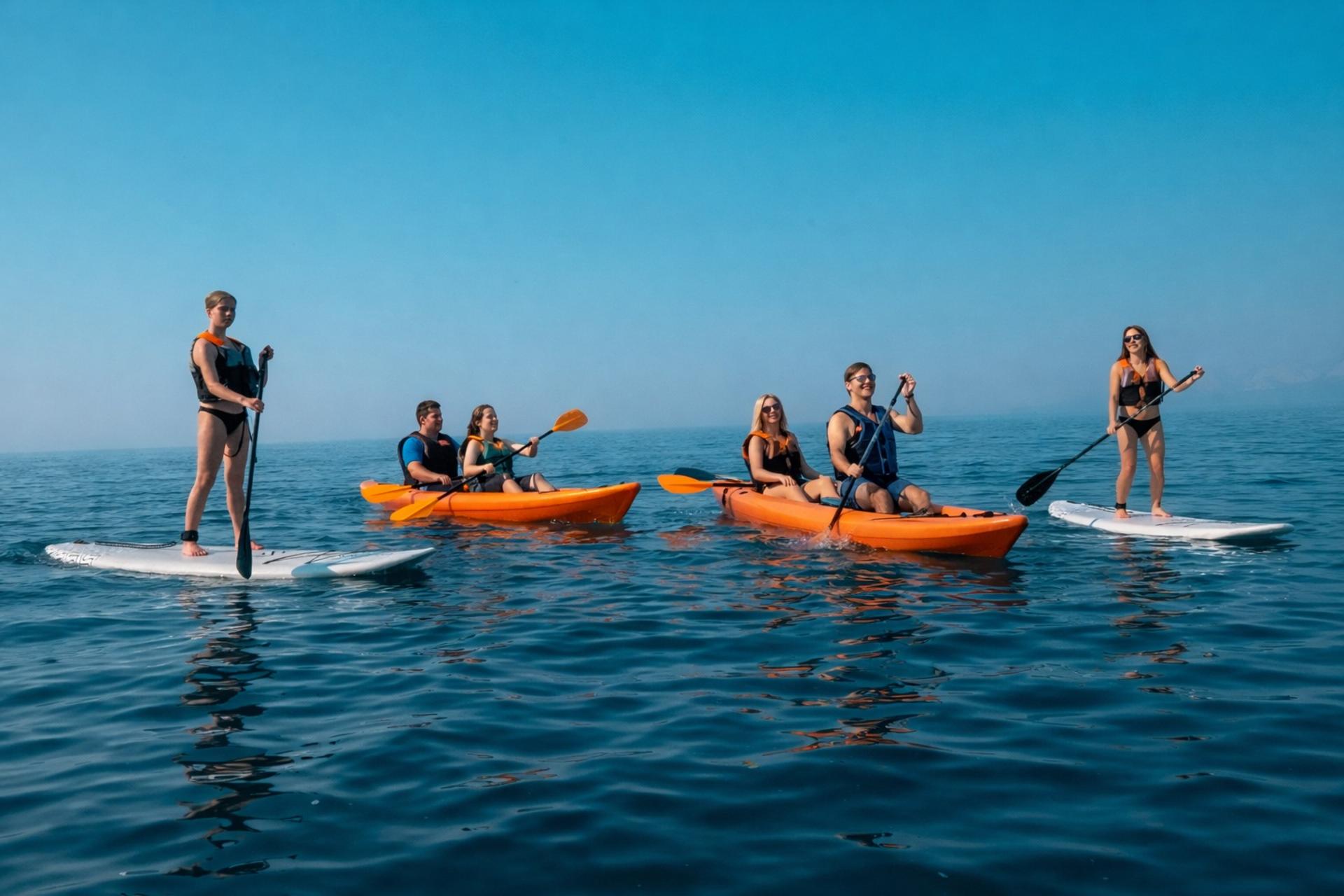 Antalya Lara: Sunrise SUP and Kayak Tour with Instructor - Thumbnail 14