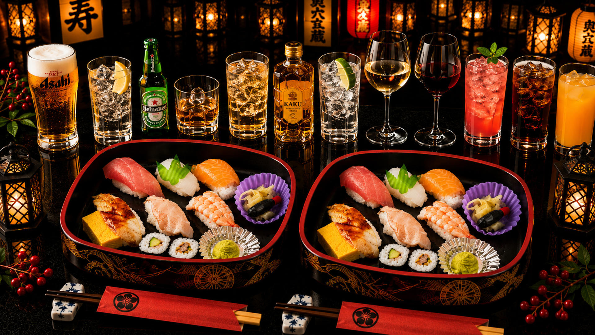 Samurai Restaurant Ticket with Sushi, 1 Drink & Matcha Sweet Set 18+ - Thumbnail 3