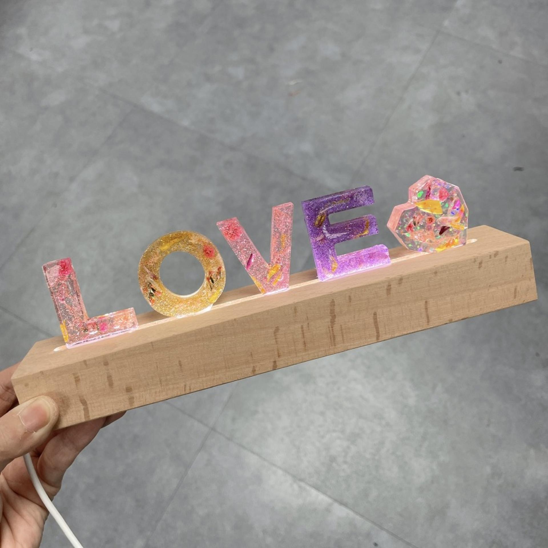 URBANPEACE - Preserved Flower Letter Light | Preserved Flower Letter Keychain | Kwun Tong - Thumbnail 2
