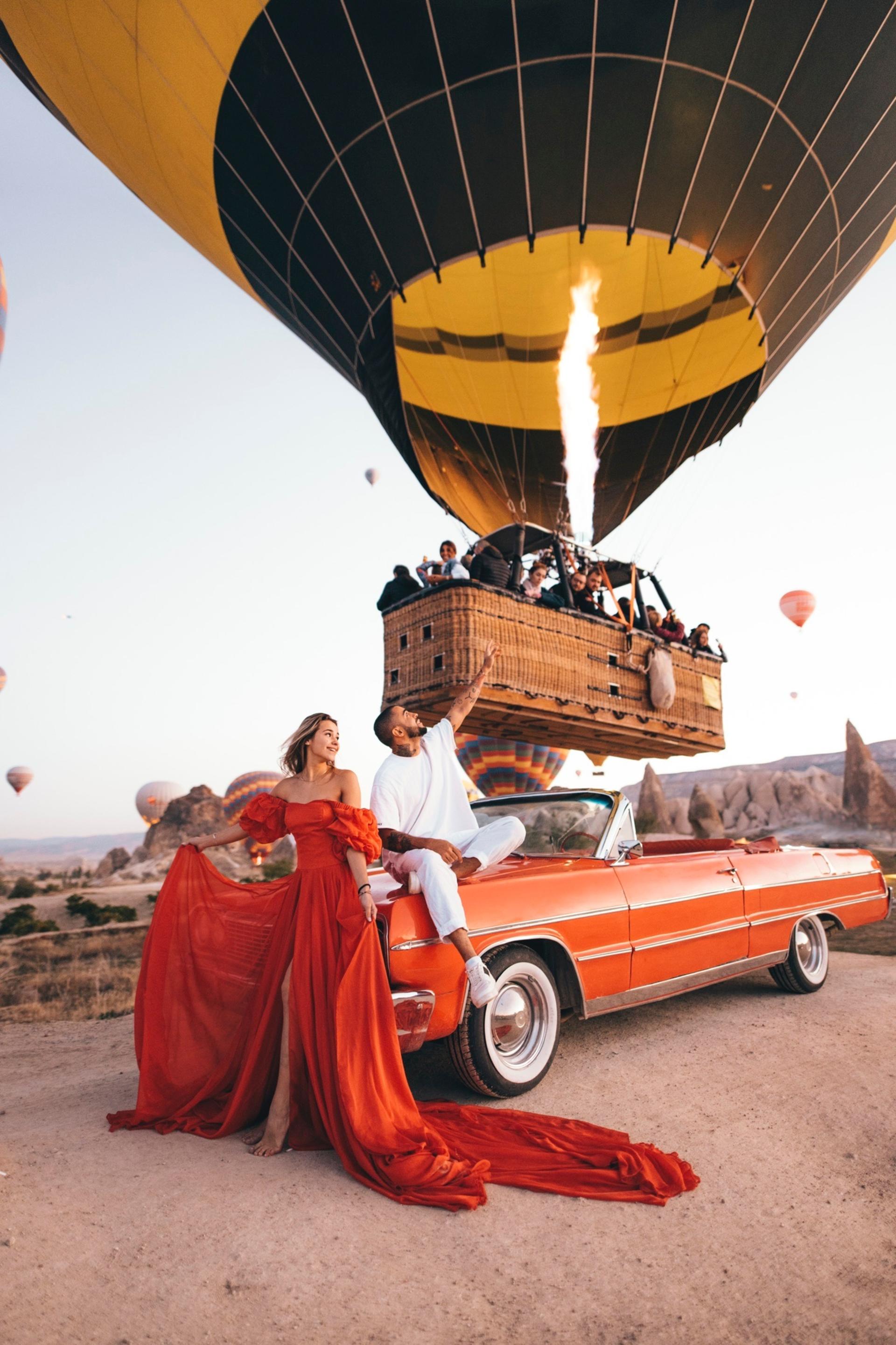 Classic Car Tour with Flying Dress Photoshoot in Cappadocia - Image 1