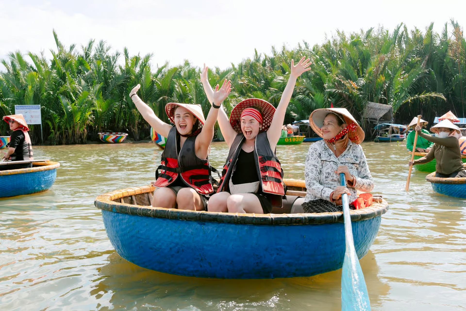 Bay Mau Coconut Forest Basket Boat Ride by Nipa Basket Coconut - Thumbnail 2
