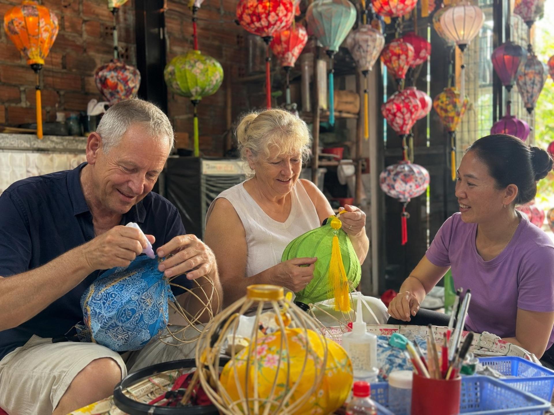 Hoi An : Coconut Basket Boat , River Cruise and Making Lantern Class - Thumbnail 26