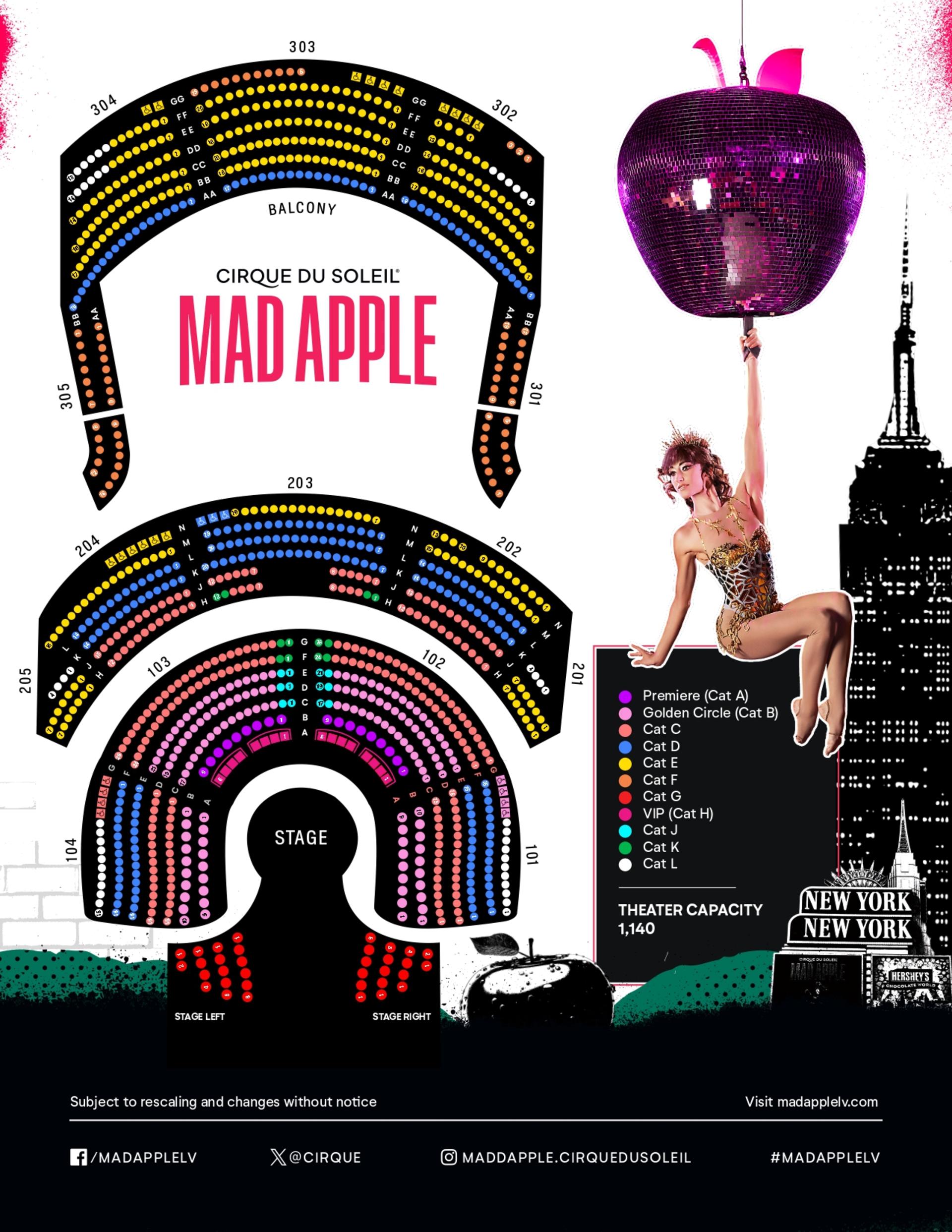 Cirque du Soleil Mad Apple Ticket - Thumbnail 2