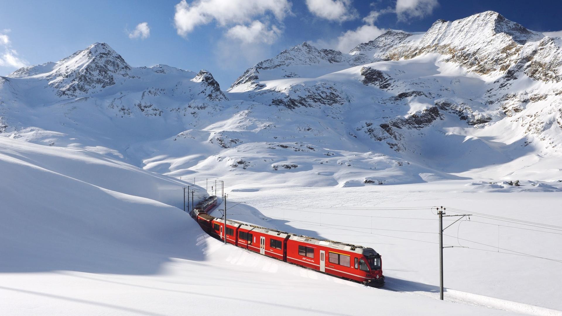 St. Moritz Guided Tour with Bernina Red Train - Image 1
