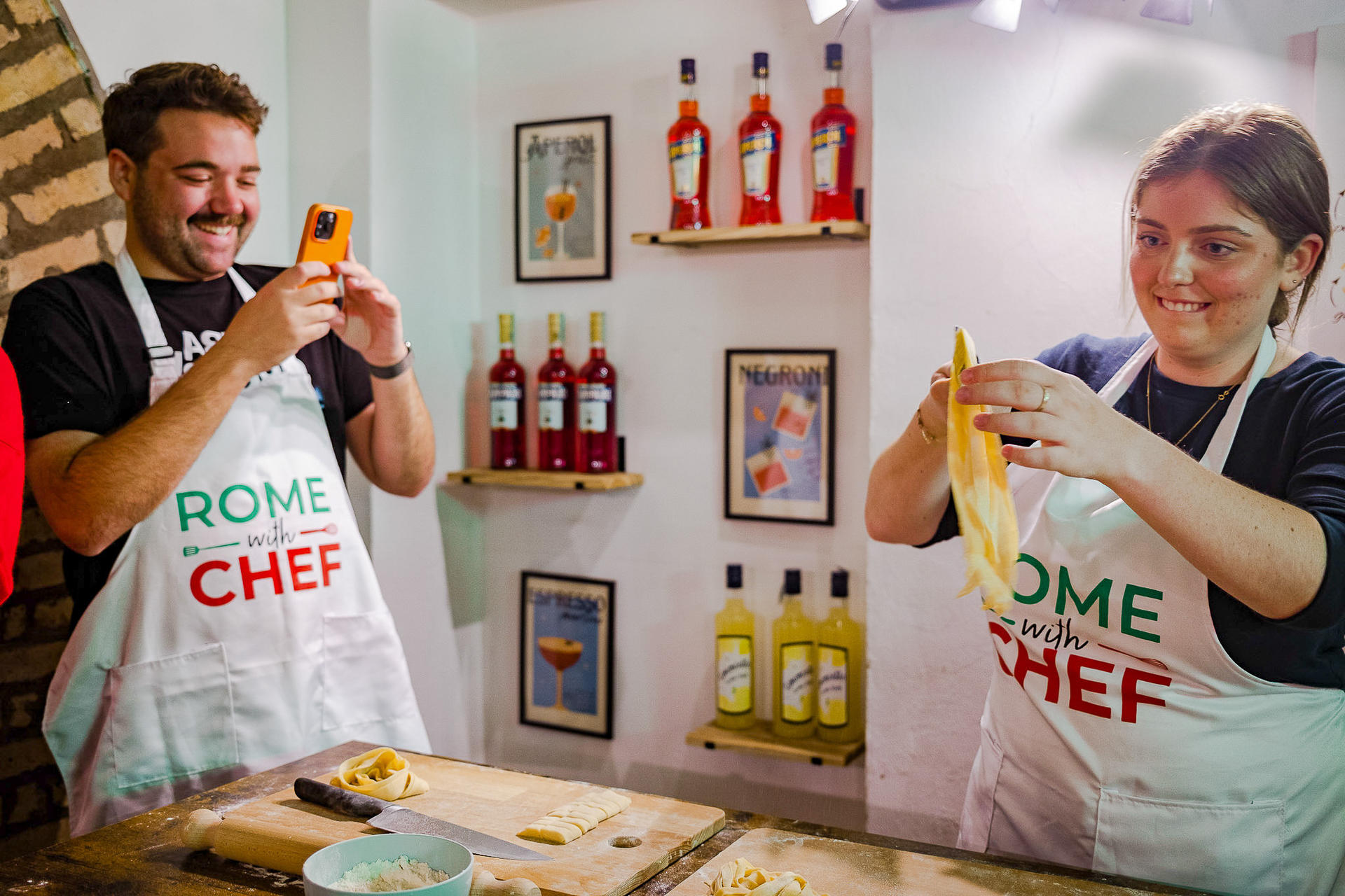 Rome Tipsy Cooking Class: Make Pasta & Mix 3 Spritz Cocktails - Thumbnail 9