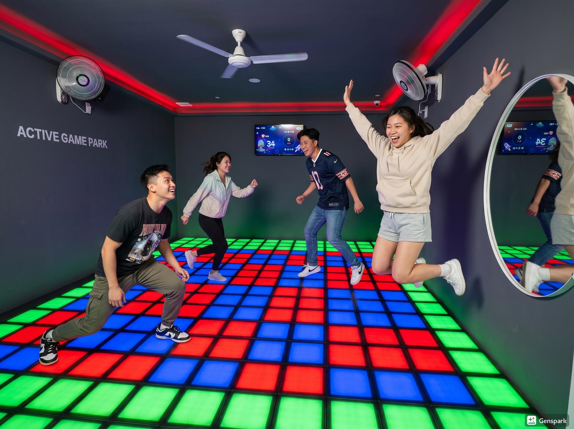 Seoul Hongdae LED Stepping & Wall Touch Game Battle Experience - Thumbnail 2