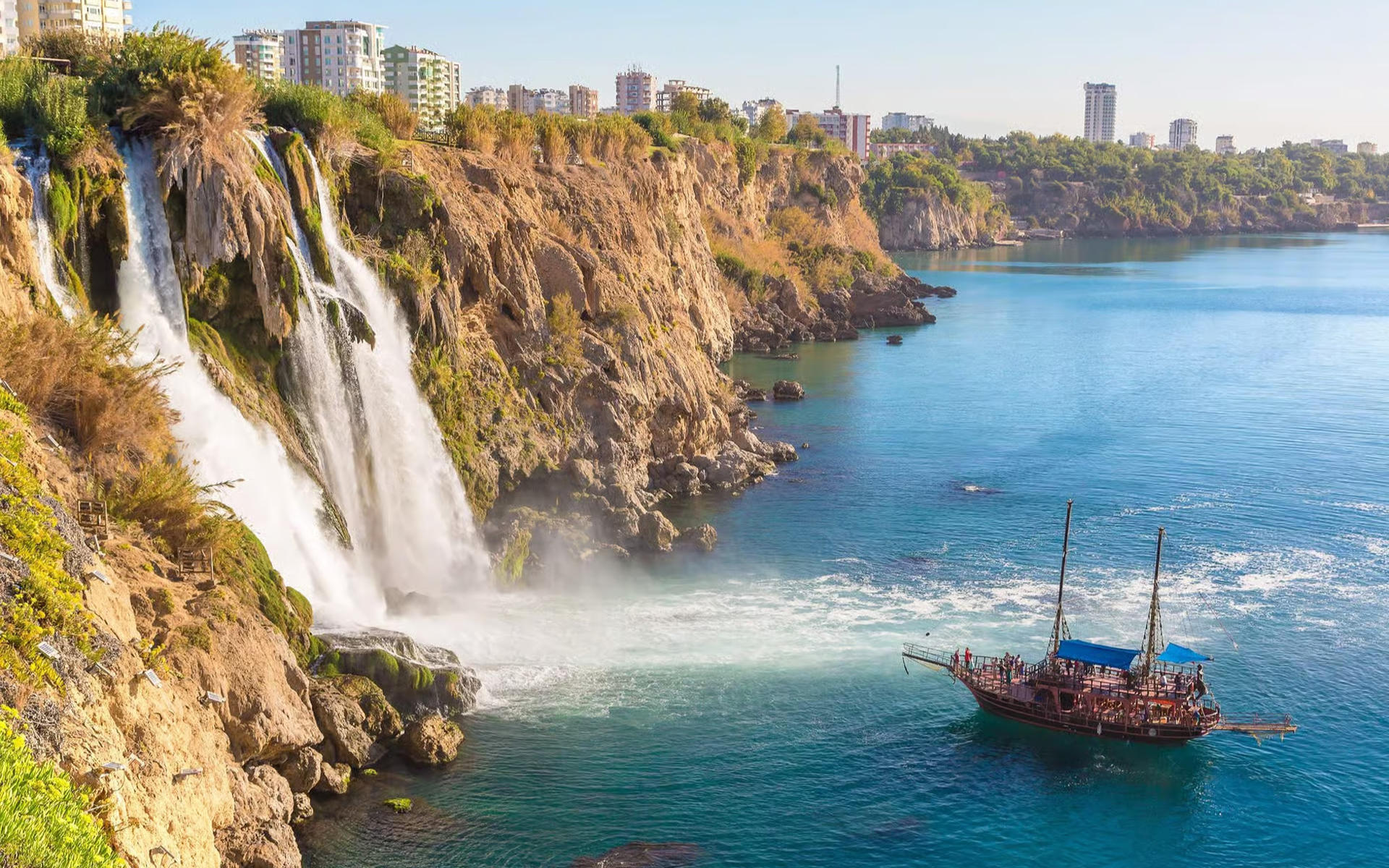 Antalya Duden Waterfalls Sightseeing Cruise with Lunch & Soft Drinks - Image 1