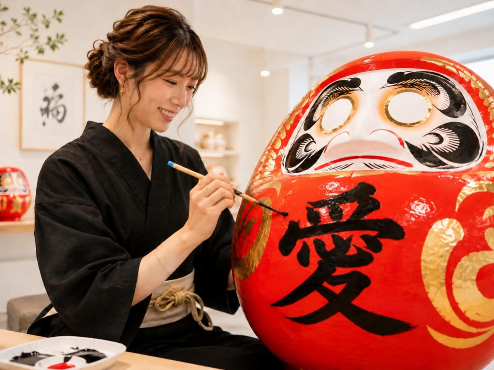 Create Your Own Daruma | Asakusa Calligraphy Experience - Thumbnail 4