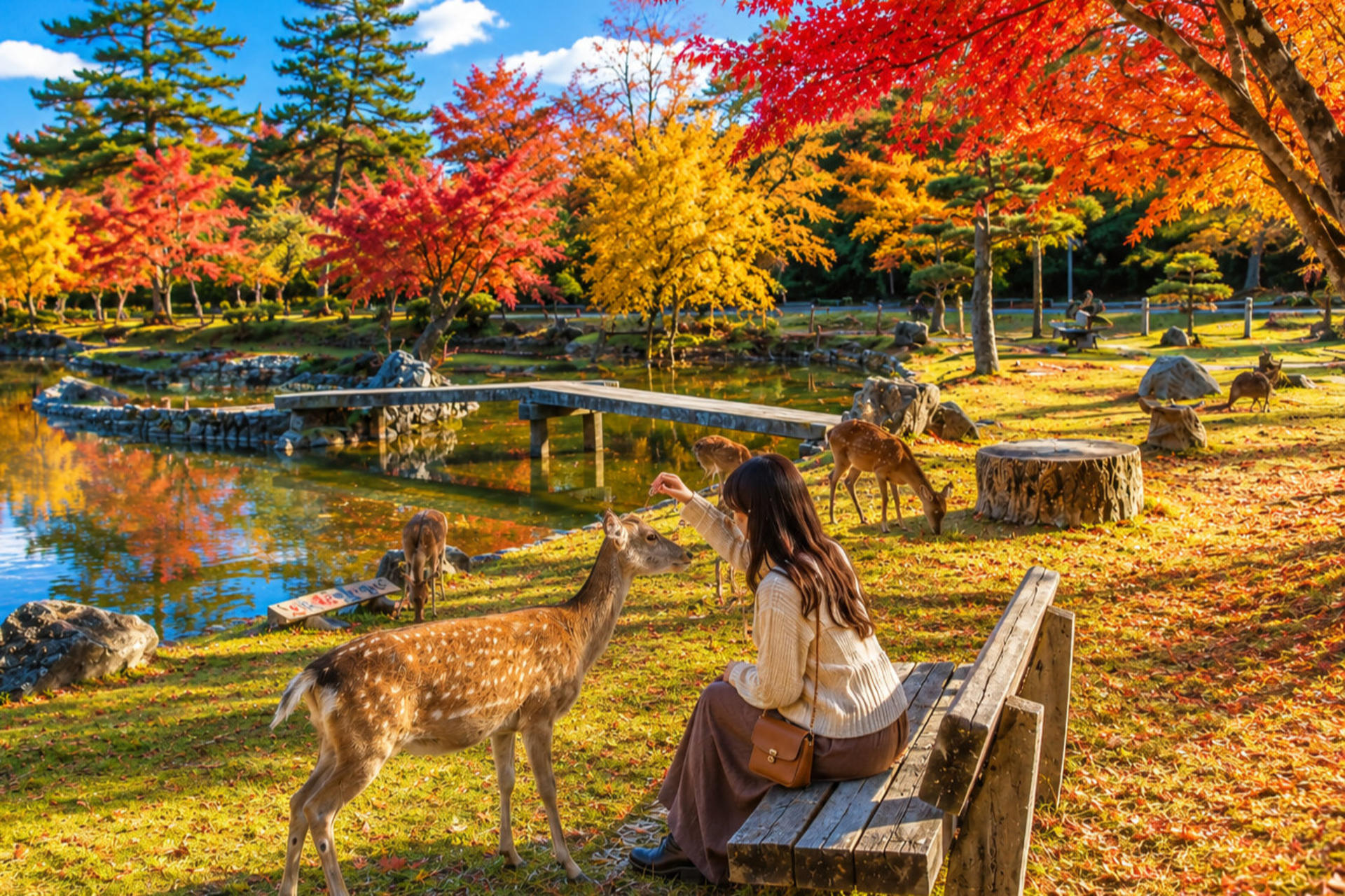 Kyoto Fushimi Inari Shrine Senbon Torii & Arashiyama Bamboo Forest Togetsukyo Bridge & Nara Park Todai-ji Temple One-Day Tour [Can upgrade to A5 Wagyu "Kobe Beef" (Departing from Osaka/Kyoto)] - Thumbnail 6