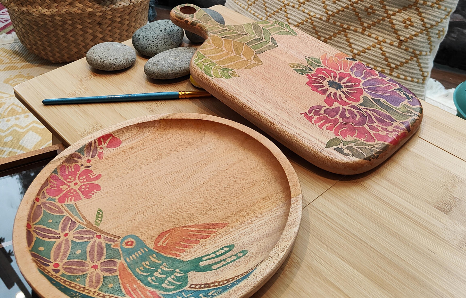 Batik on Woodenware Workshop in Singapore by Raya Artisans - Thumbnail 3
