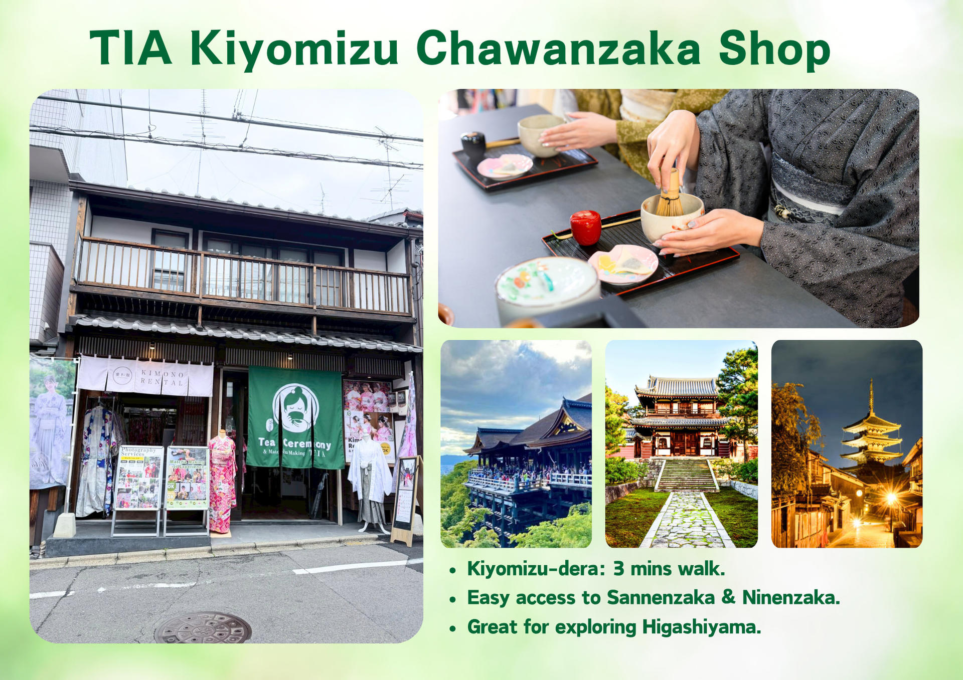 Kyoto Tea Ceremony & Matcha Making TIA KiyomizuChawanzakaShop - Thumbnail 15