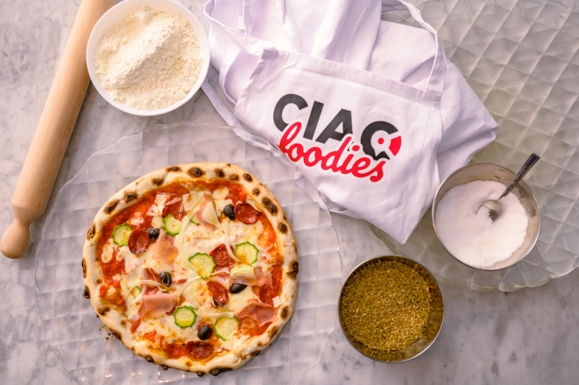 Pizza & gelato making class with unlimited wine in Florence - Image 1