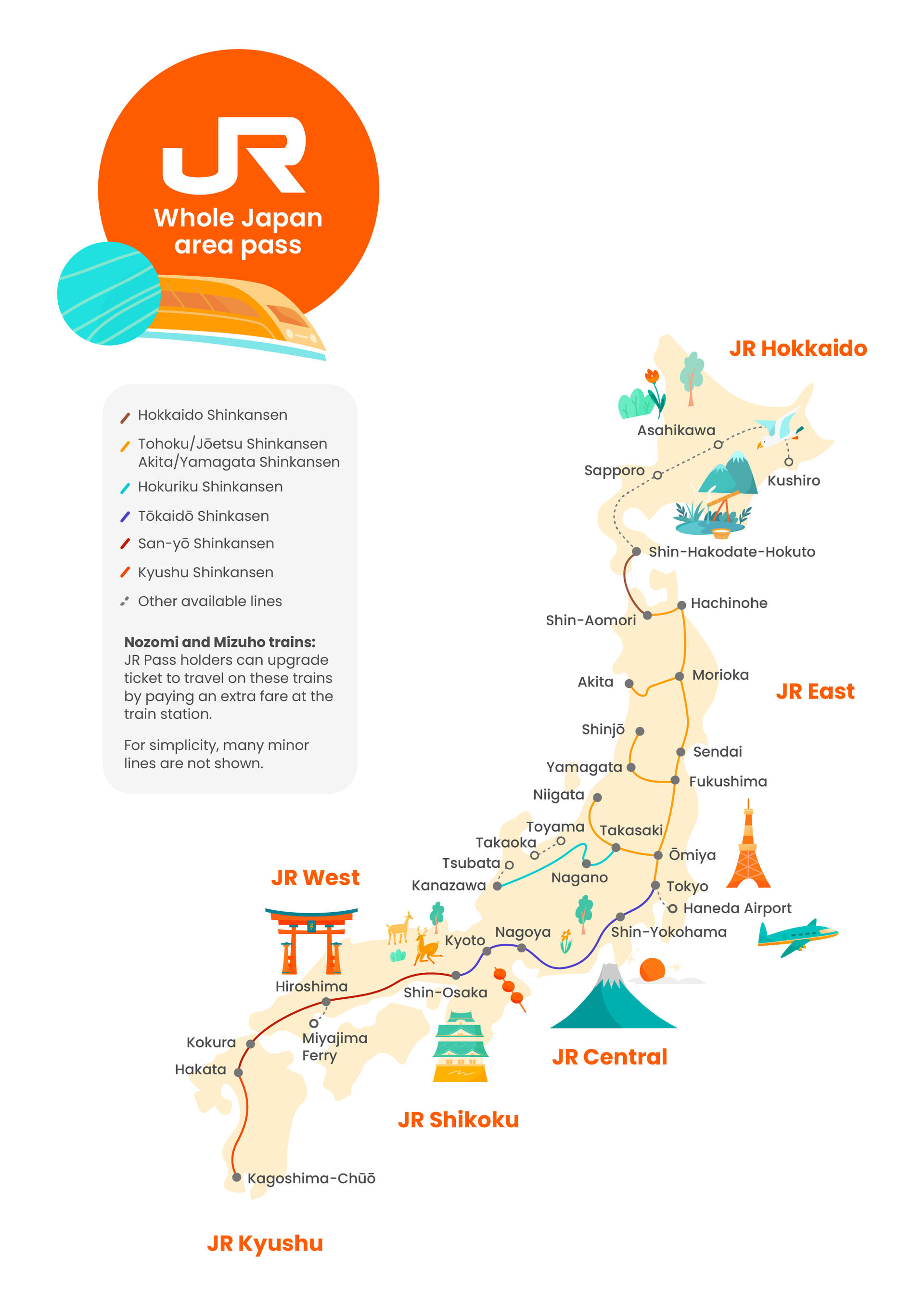 JR Whole Japan Rail Pass - Thumbnail 3