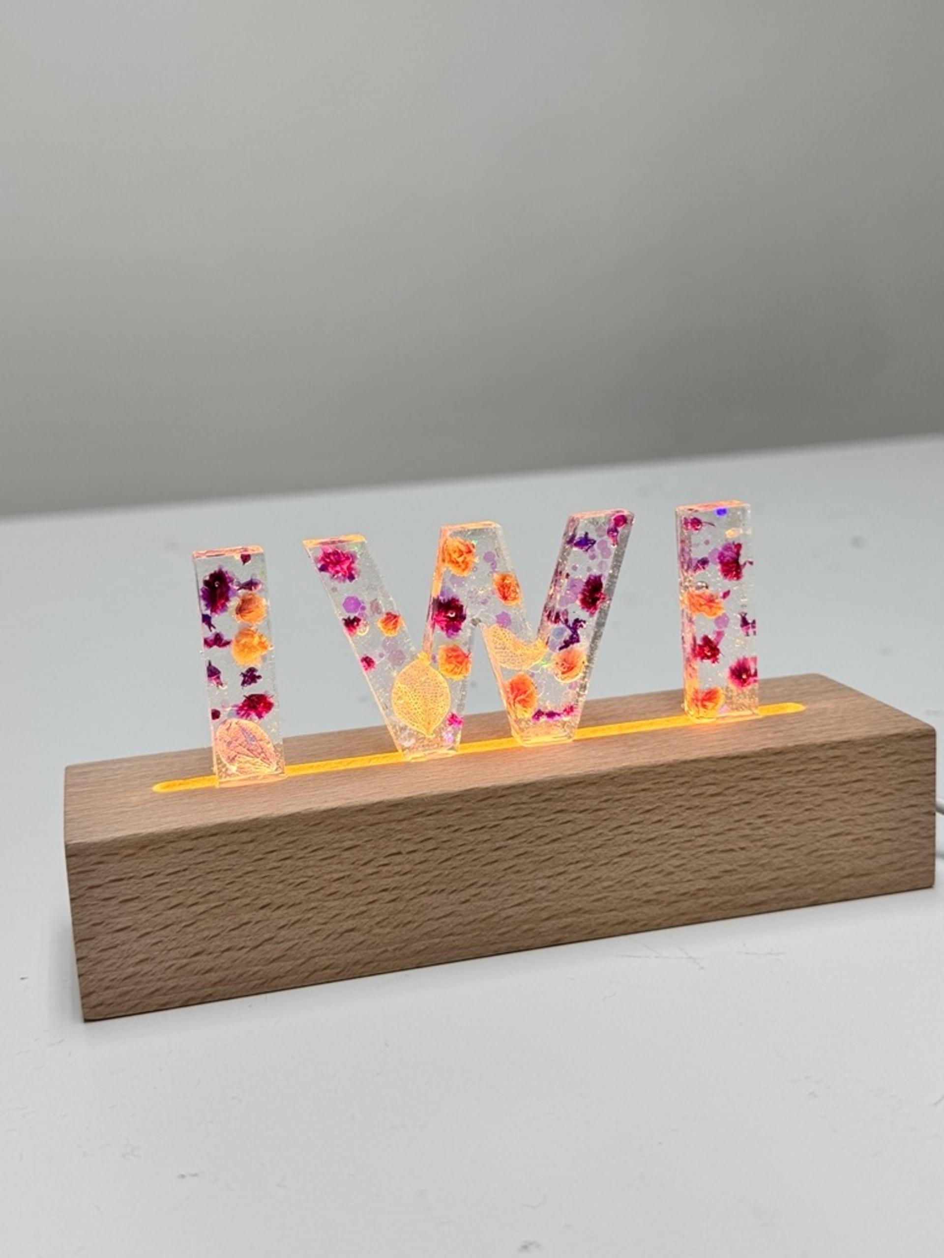 URBANPEACE - Preserved Flower Letter Light | Preserved Flower Letter Keychain | Kwun Tong - Thumbnail 5