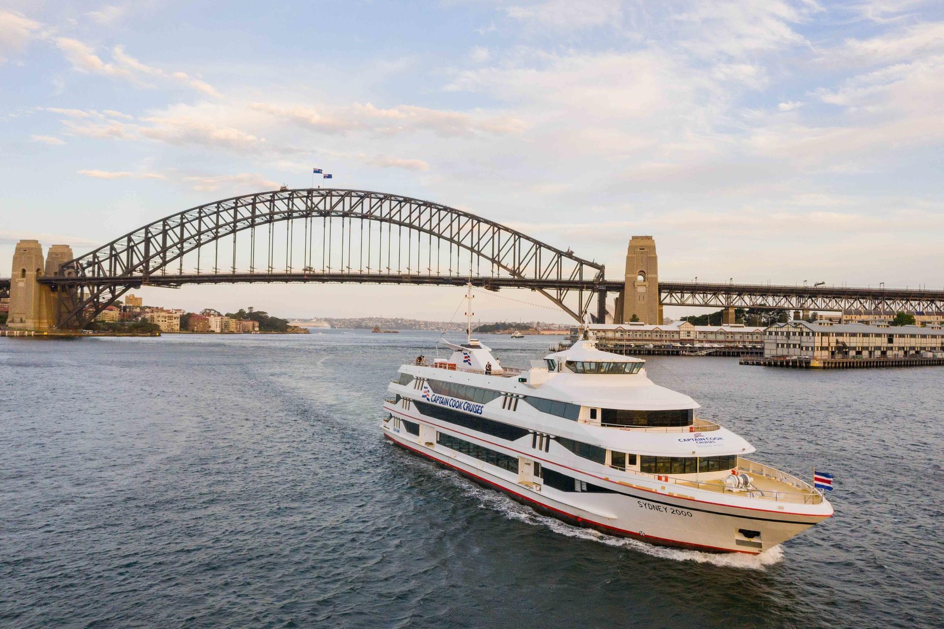 Sydney: Harbour View 3-Course Long Lunch Cruise by Captain Cook - Image 1