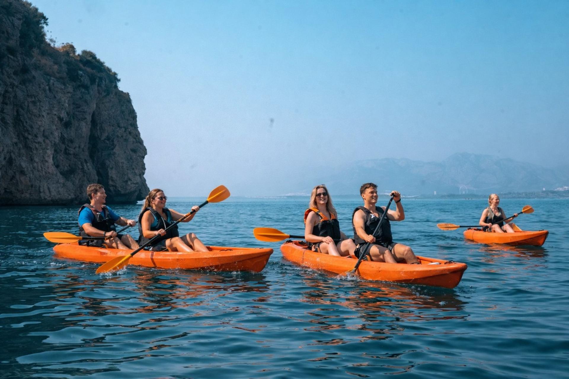 Antalya Lara: Sunrise SUP and Kayak Tour with Instructor - Thumbnail 2