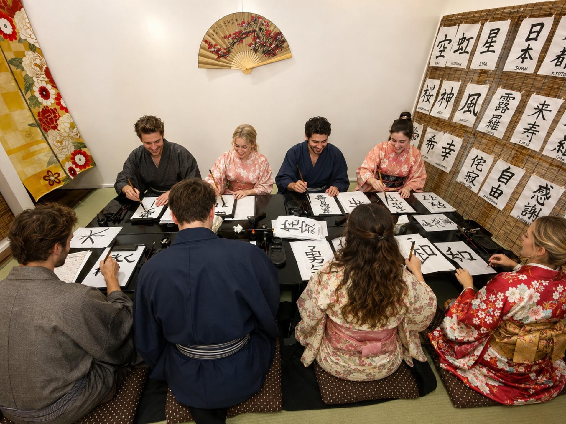 Kyoto: Japanese Calligraphy Experience in a Traditional Studio - Thumbnail 22