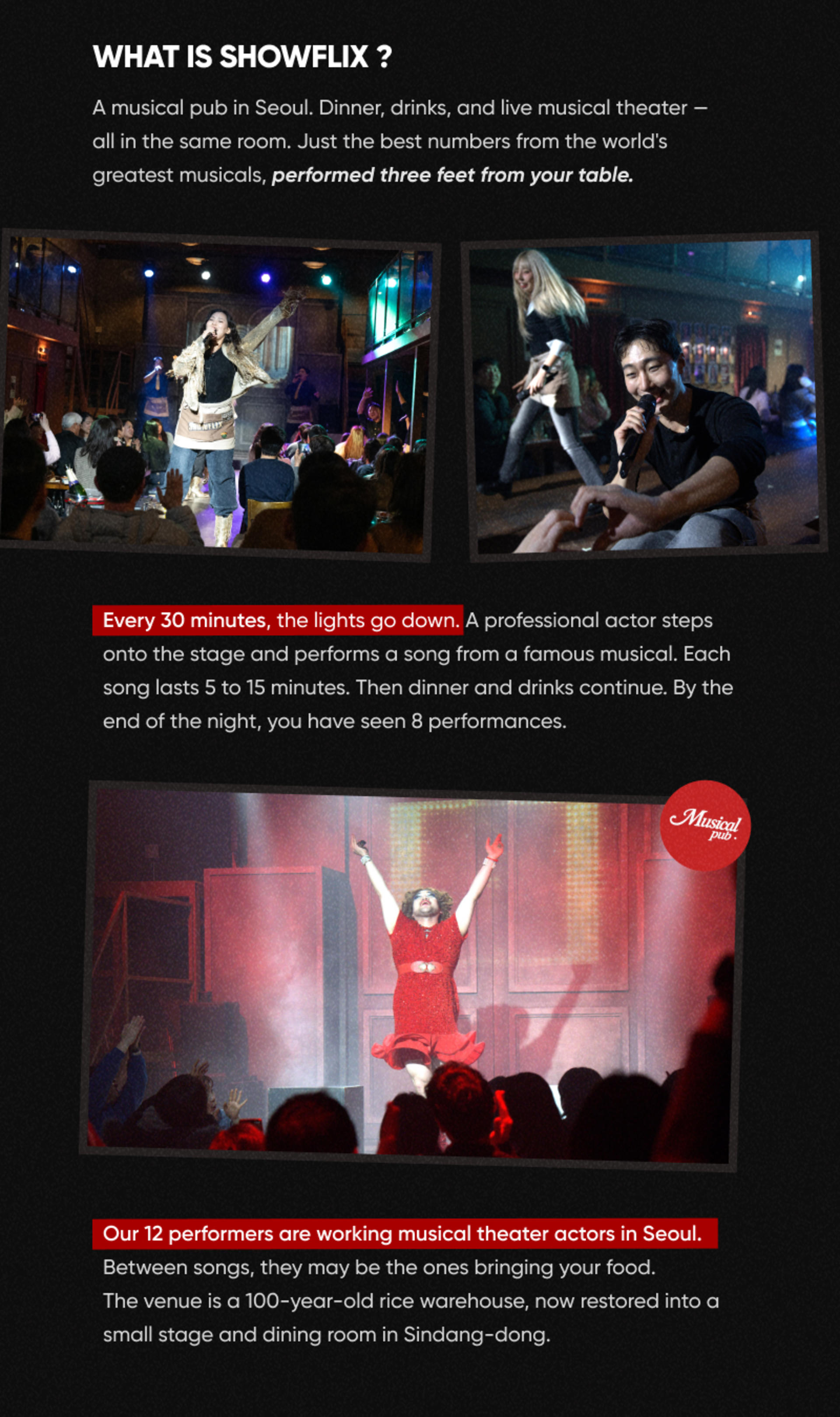 Showflix Musical Pub Experience in Seoul - Thumbnail 3