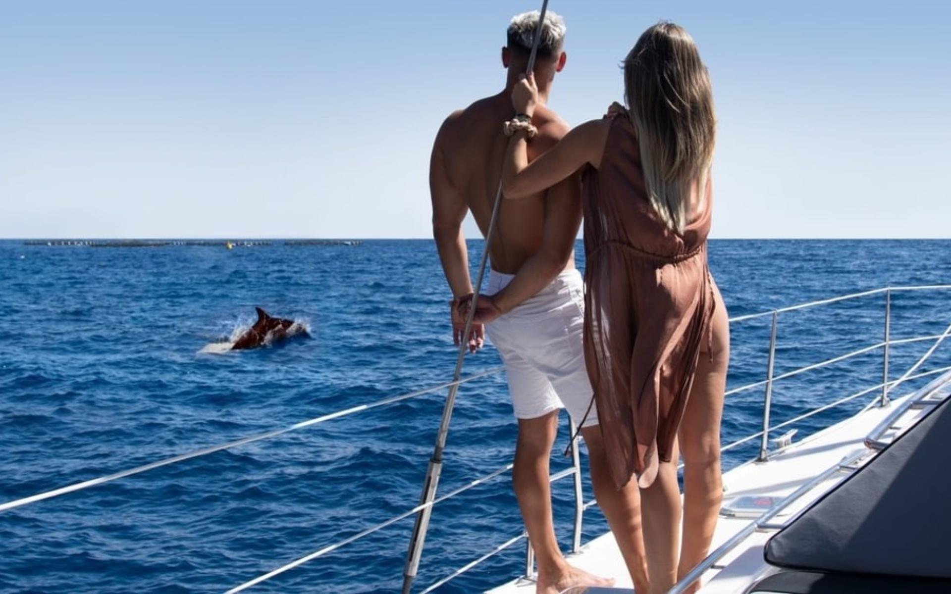 Whale and dolphin watching catamaran experience in Costa Adeje - Image 1