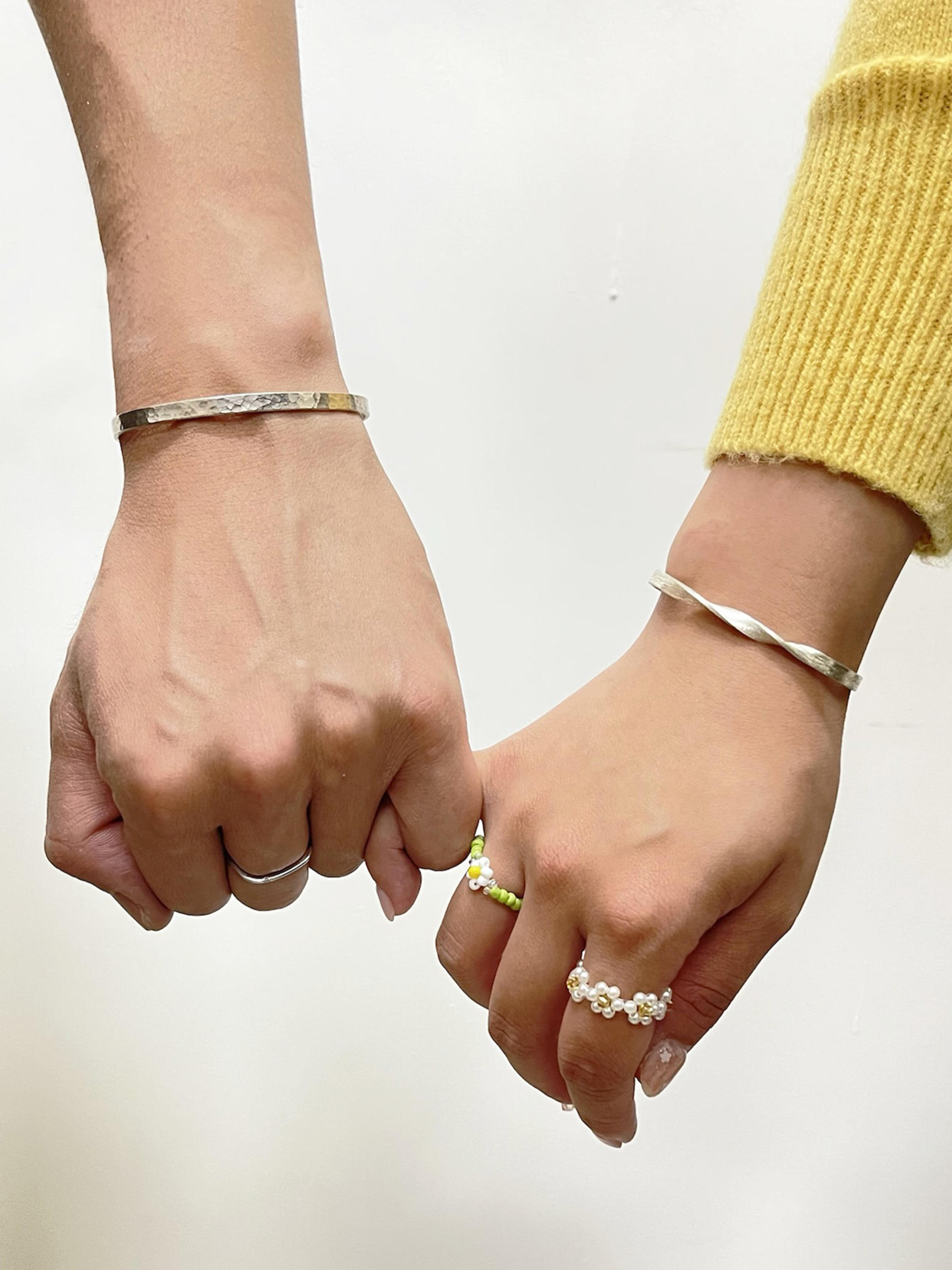 Dirty Hand Studio - Bangle Workshop | "Leave your message" Copper Bangle, Sterling Silver Bangle Workshop | Kwai Chung - Image 1