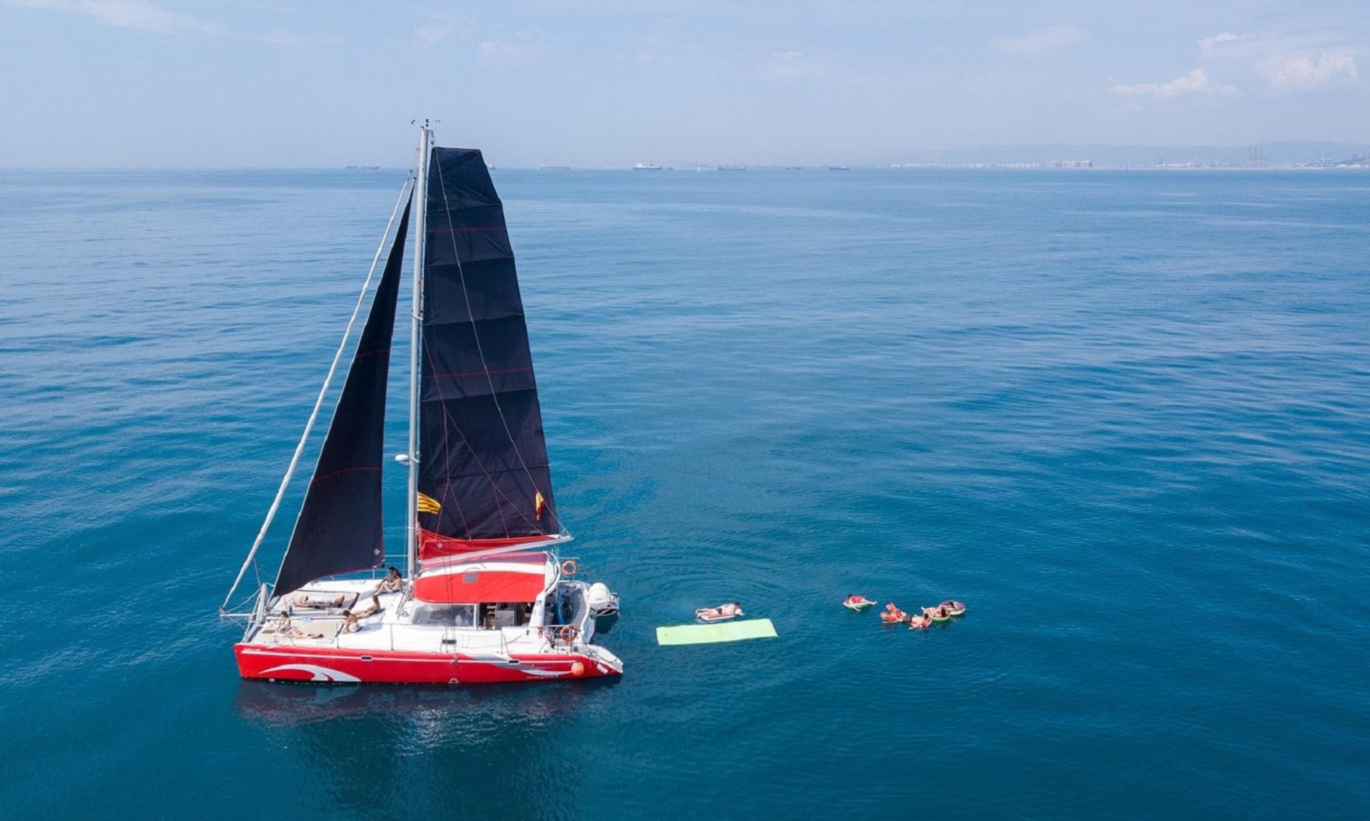 Day or Sunset Catamaran Cruise with Tapas & Drinks from Barcelona - Image 1