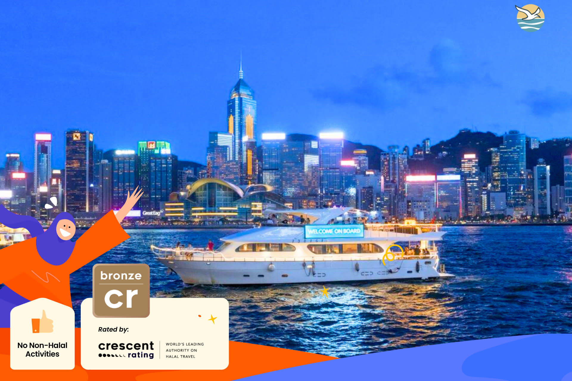 Victoria Harbour Night Cruise: Luxury Dreamer (Unlimited Snacks & Drinks + Professional Photography + Live Tour Ambassador) - Thumbnail 6