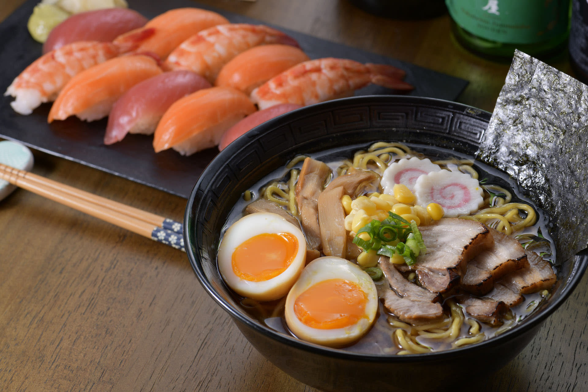 Sushi and Ramen Cooking Class with Sake Pairing Set in Tokyo - Image 1
