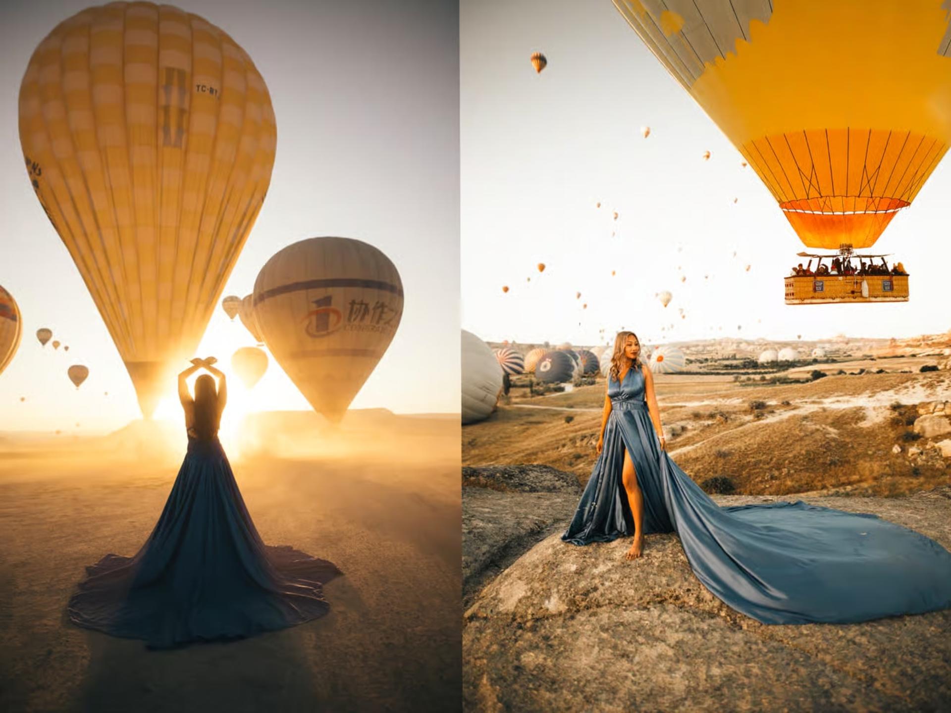 Flying Dress Photo Shoot at Carpet House in Cappadocia - Thumbnail 12