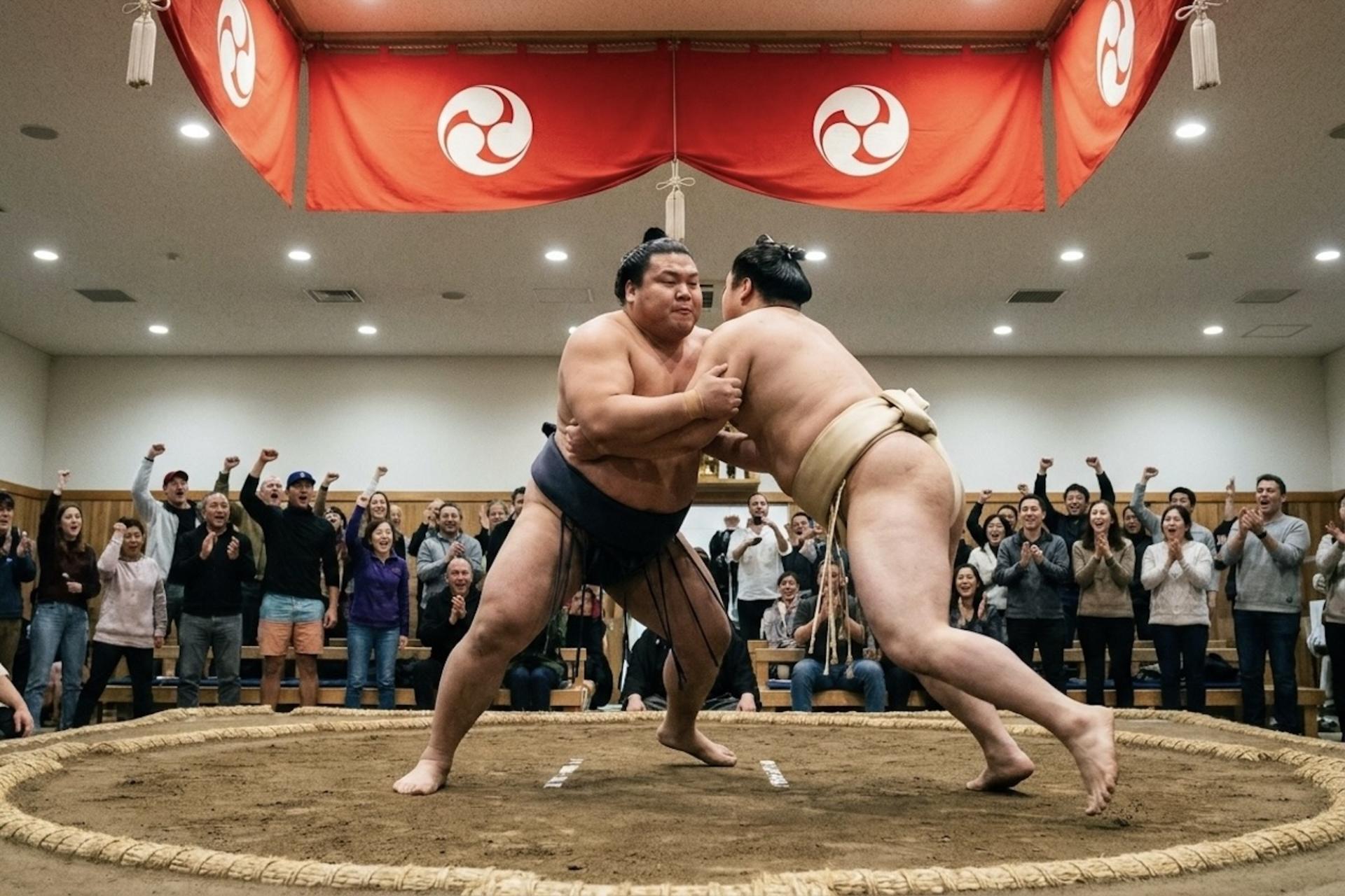 Kyoto: Sumo Show with Drink and Photo - Thumbnail 4