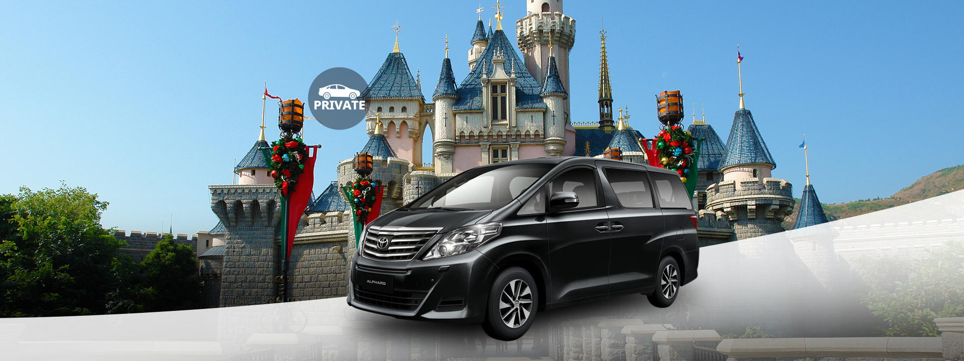 Private Attraction Transfers via Luxury Van for Hong Kong - Image 1