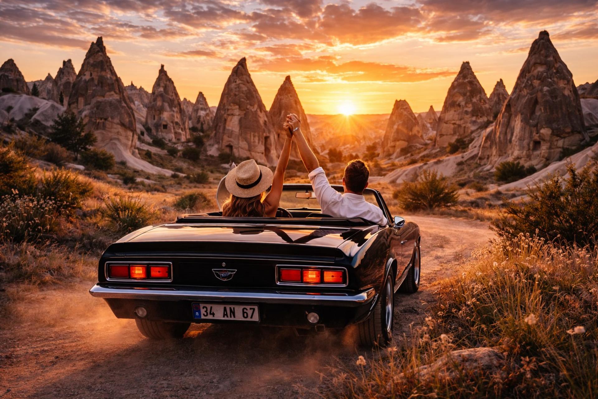 Cappadocia: Sunrise, Day Tour & Sunset Classic Car Tour - Thumbnail 2