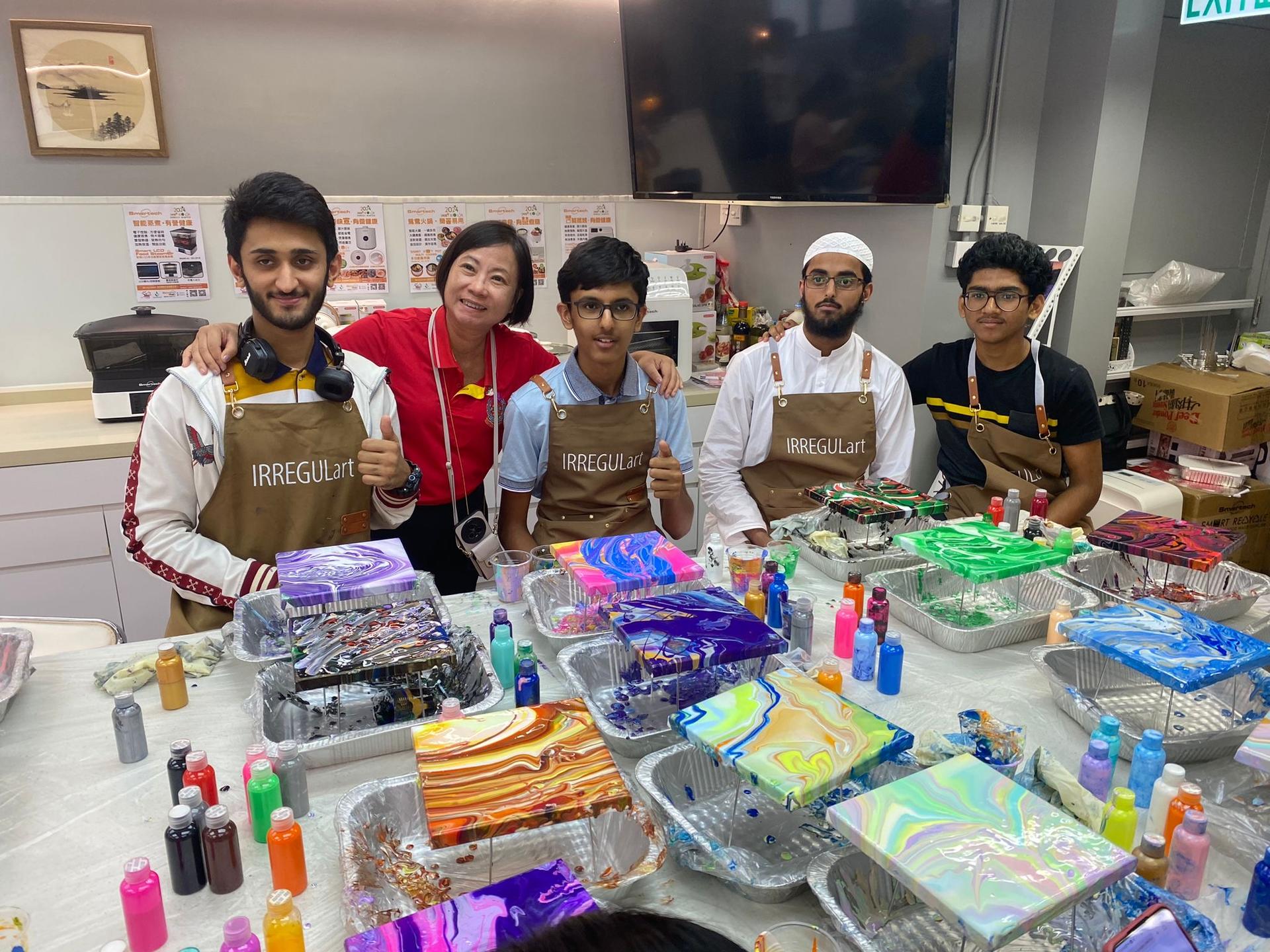IRREGULart - Fluid Art Workshop | Fluid Art Bear | Fluid Art Rabbit | Fluid Art Wall Clock | Fluid Painting | Tsim Sha Tsui - Thumbnail 7