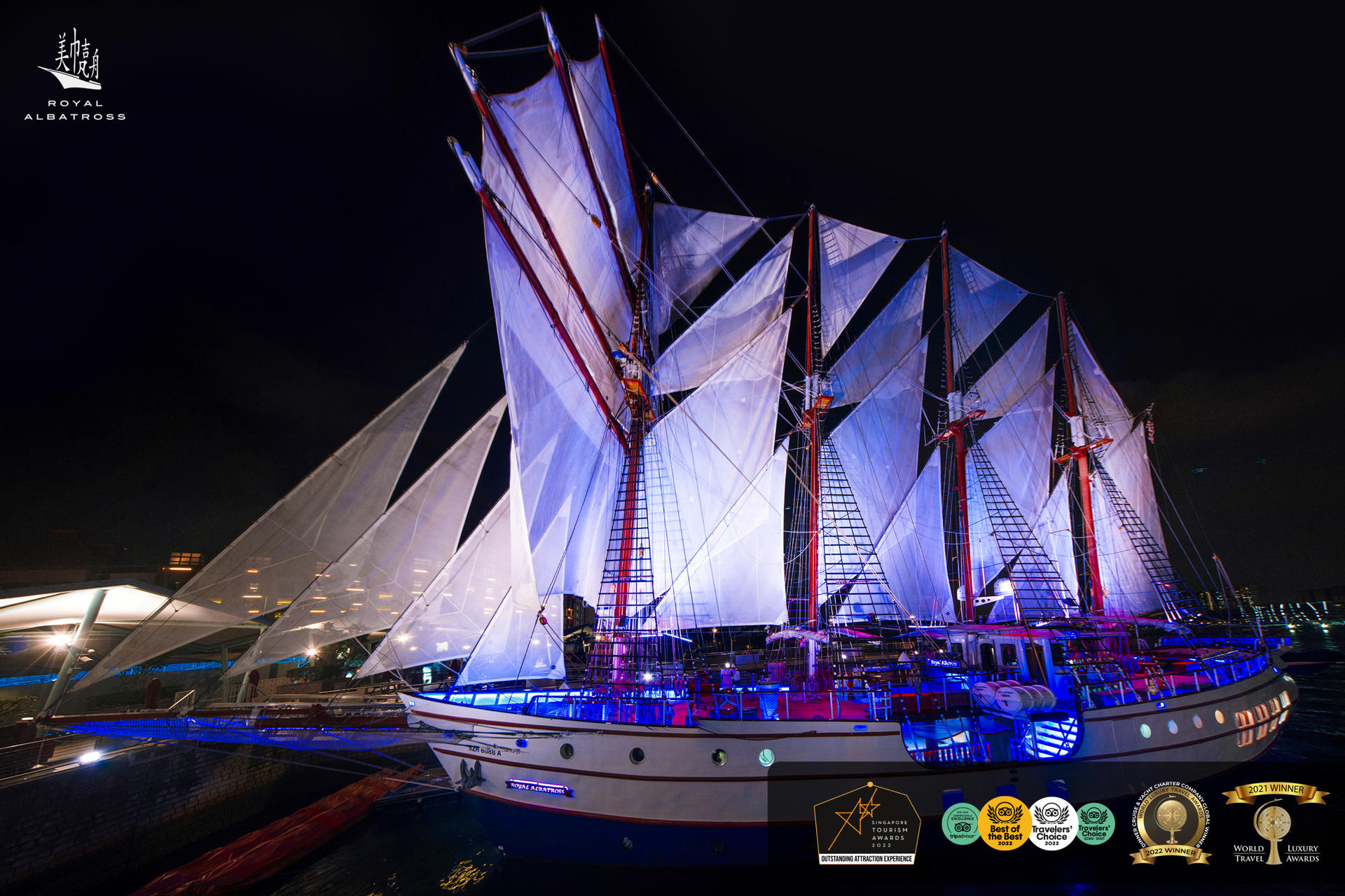 Singapore's Royal Albatross City Lights & Sunset Dinner Cruise - Thumbnail 9