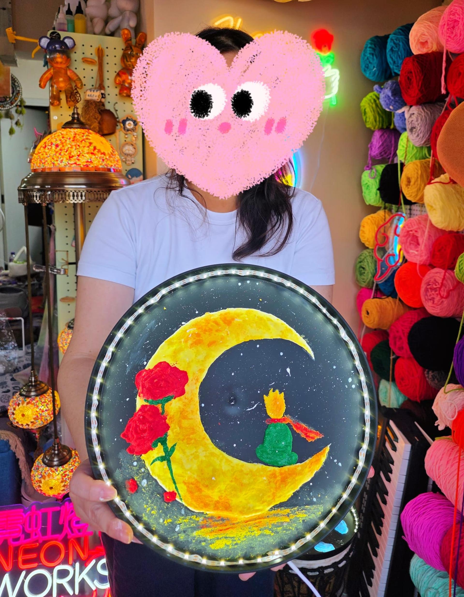 Just Be Texture Moon Lamp Hong Kong Ma Wan 1868 - Thumbnail 11