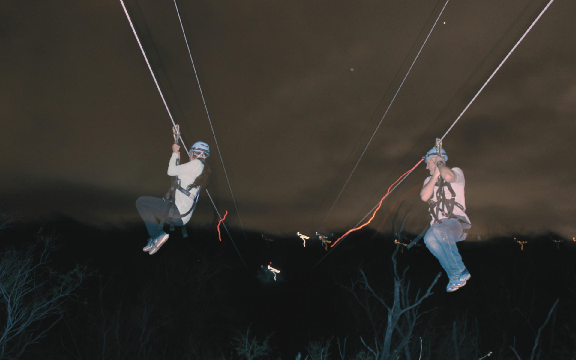 Night Zipline Adventure Experience with Campfire in Oahu - Thumbnail 11