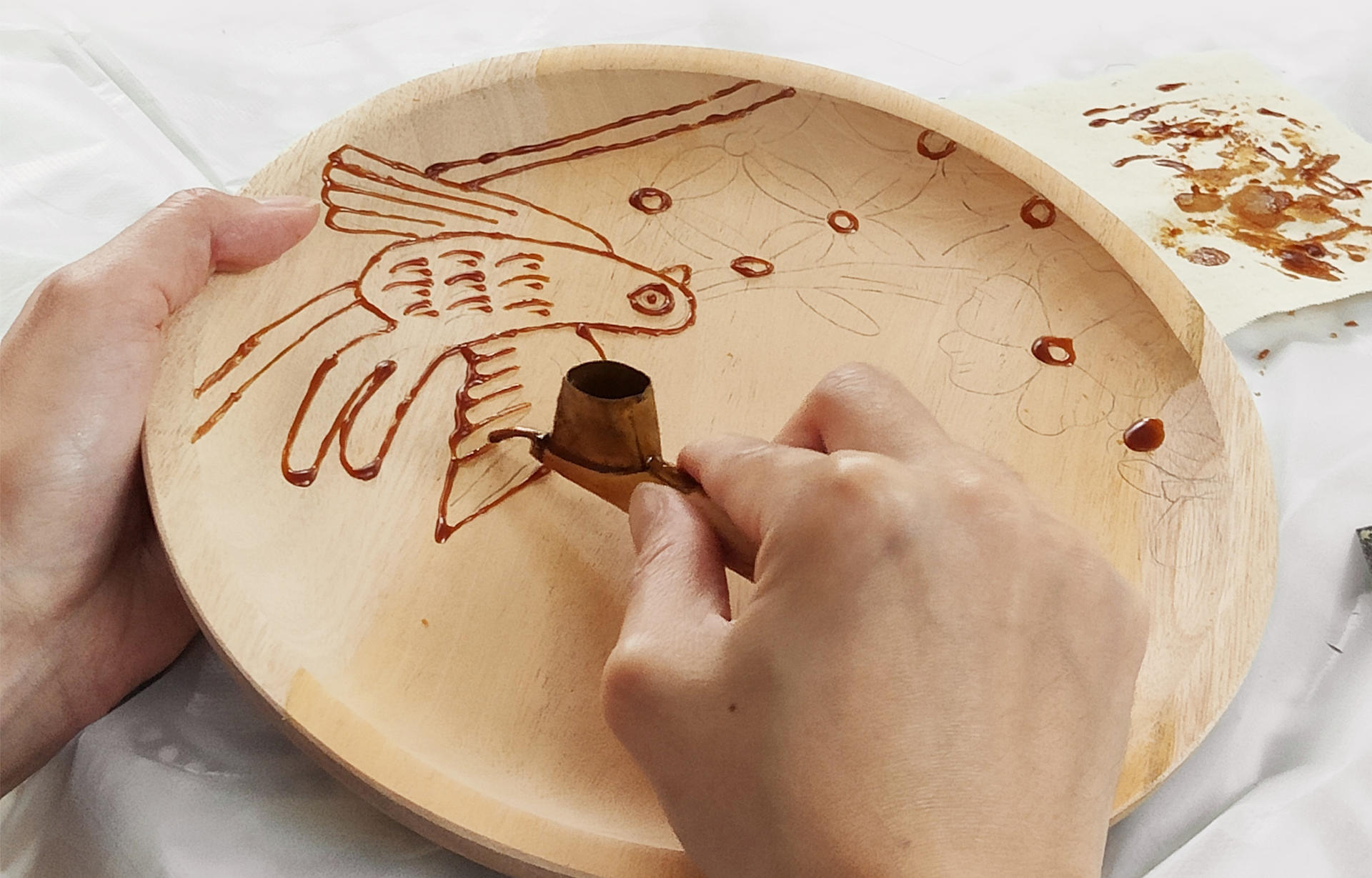 Batik on Woodenware Workshop in Singapore by Raya Artisans - Thumbnail 4