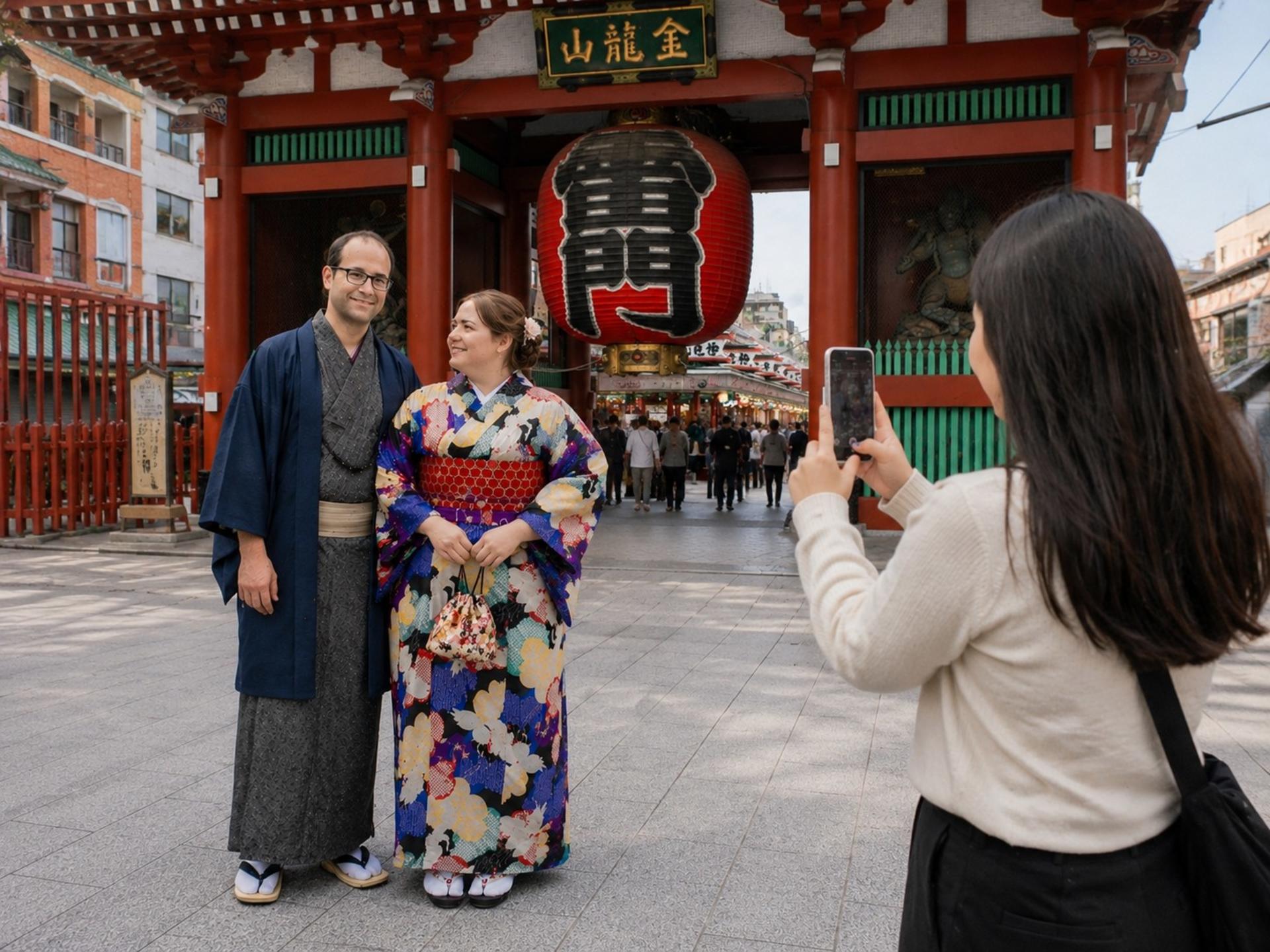 Plus Size Kimono Rental and photo shoot in Tokyo  - Thumbnail 14