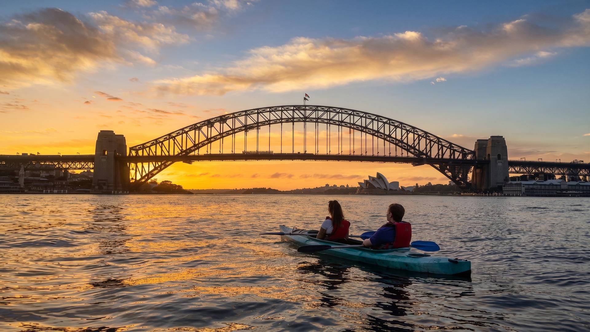 Sydney Sunrise Small-Group Kayak Tour: Harbour Bridge, Opera House - Thumbnail 6