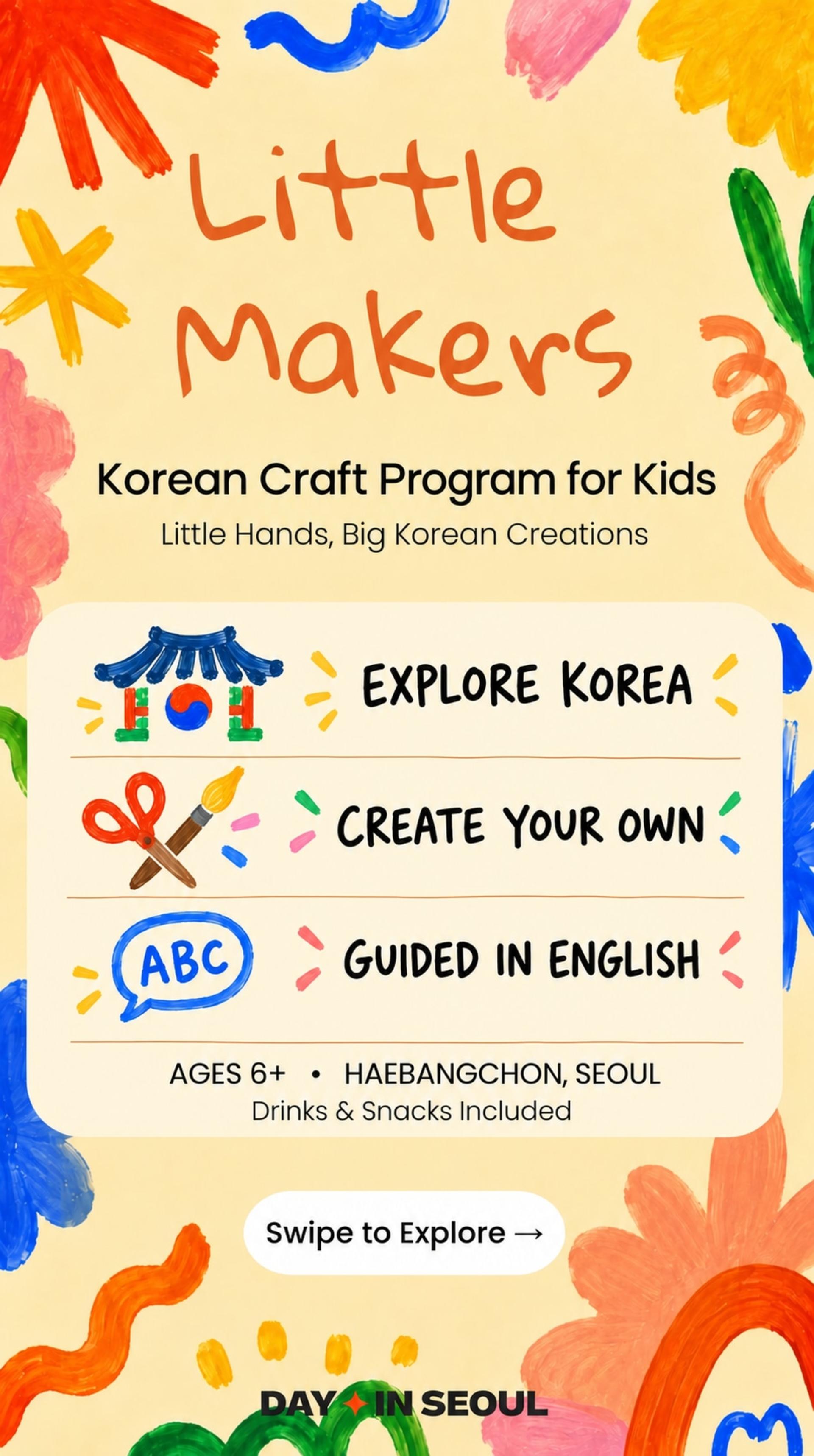 Kids Cultural Craft Workshop in Seoul: Mother-of-Pearl & Stamps - Thumbnail 5