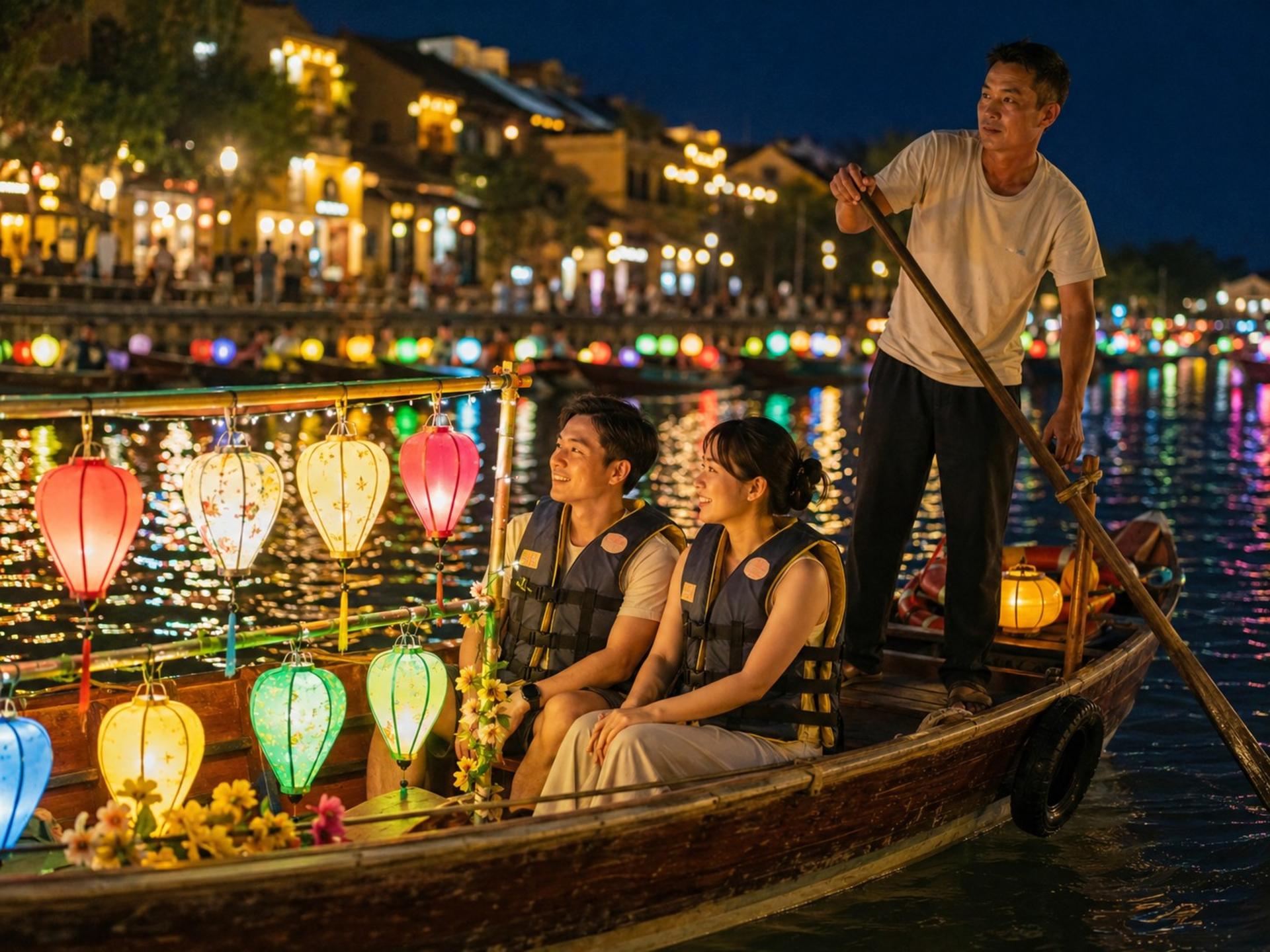 Hoi An Lantern Making Class & Lantern Boat Ride Experience - Thumbnail 14