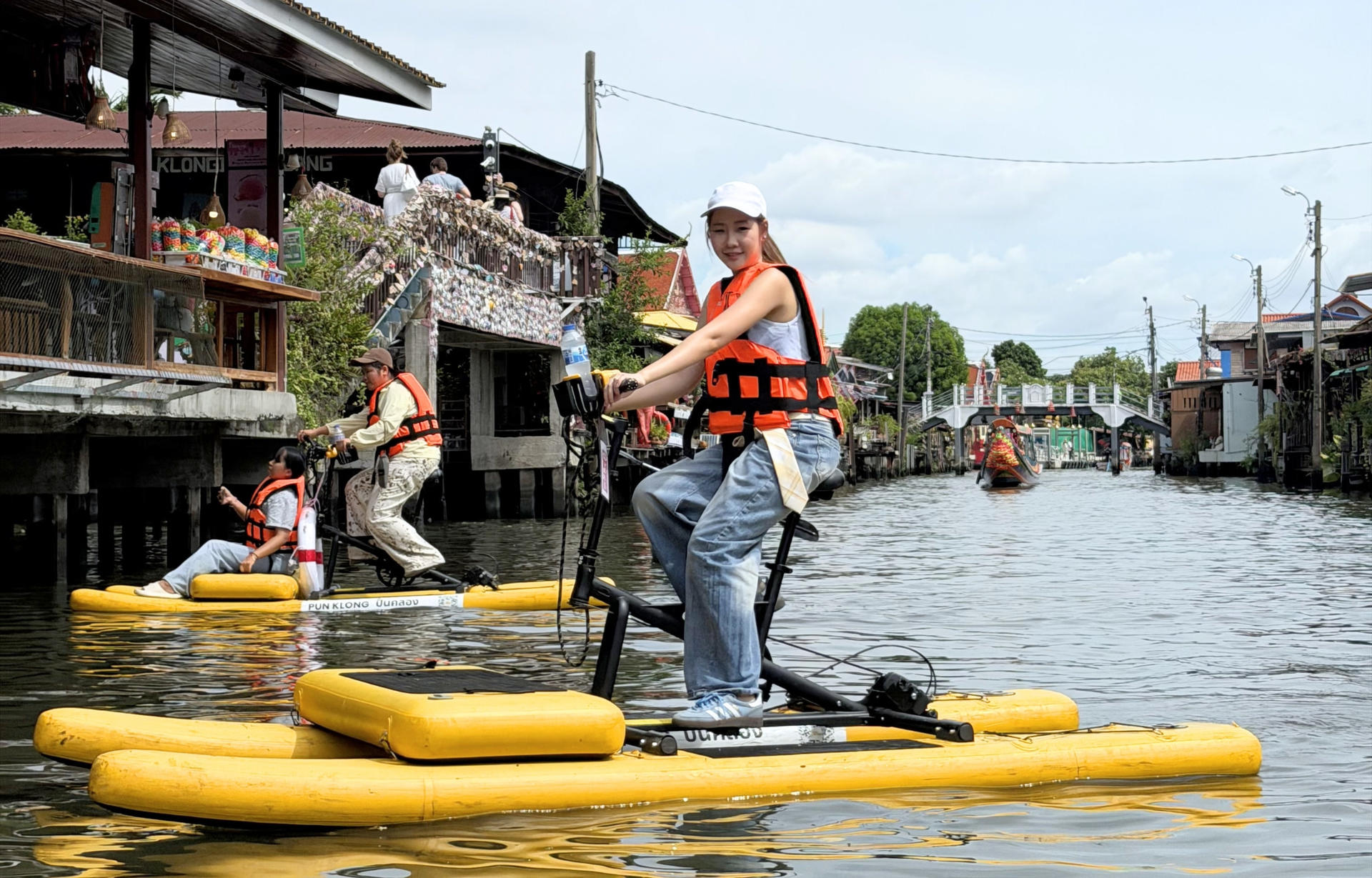 Punklong Water Bicycle at Klong Bang Luang in Bangkok - Image 1