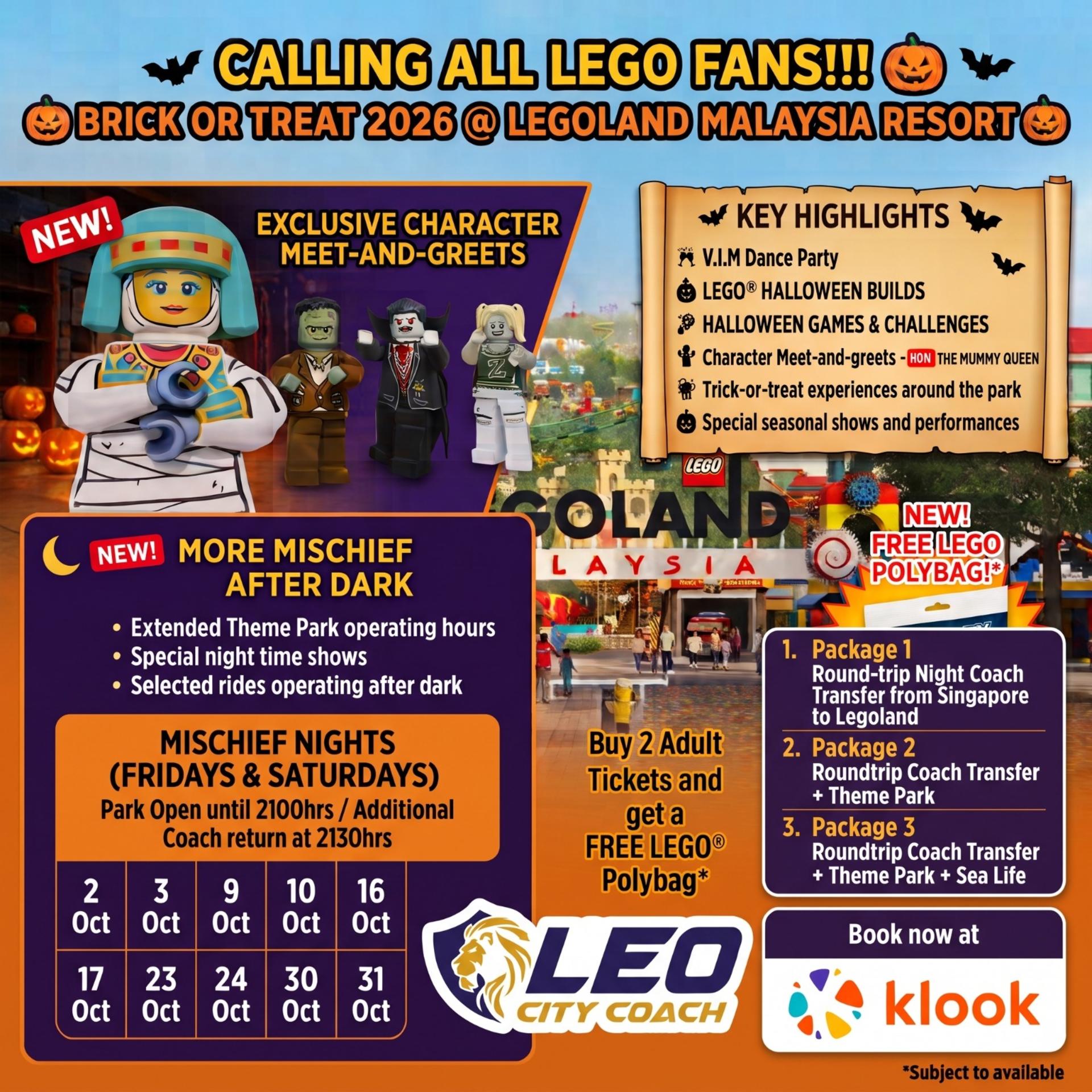 Singapore - Legoland Bus & Admission Ticket by Leo City  - Thumbnail 2